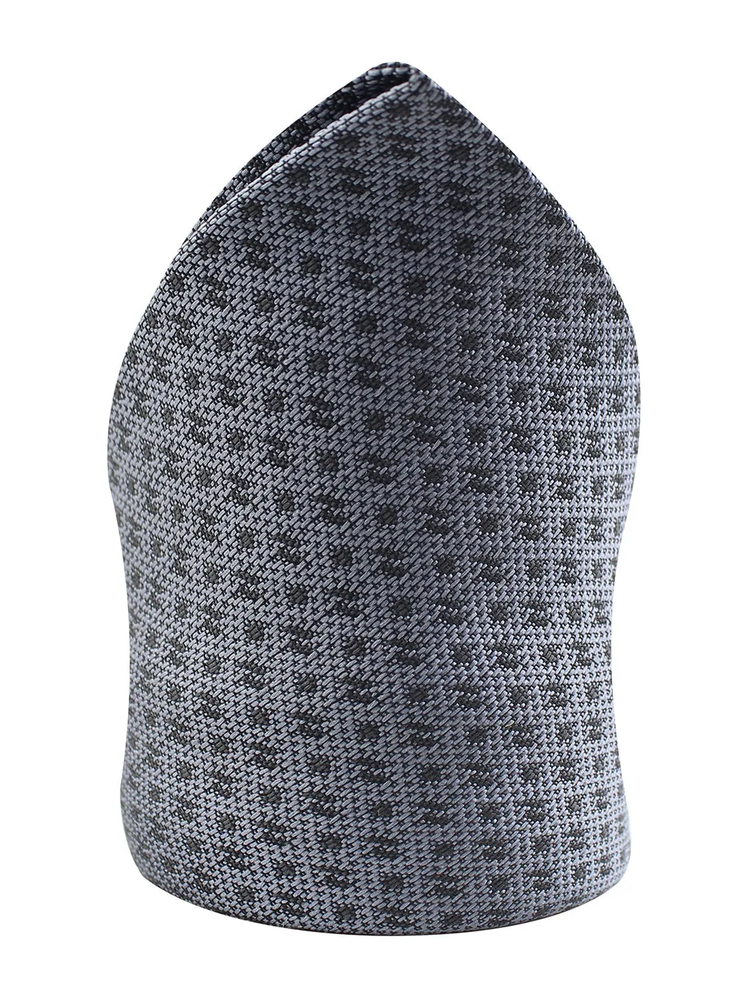 Kavove The Artistry Abstract Drak Grey Pocket Square