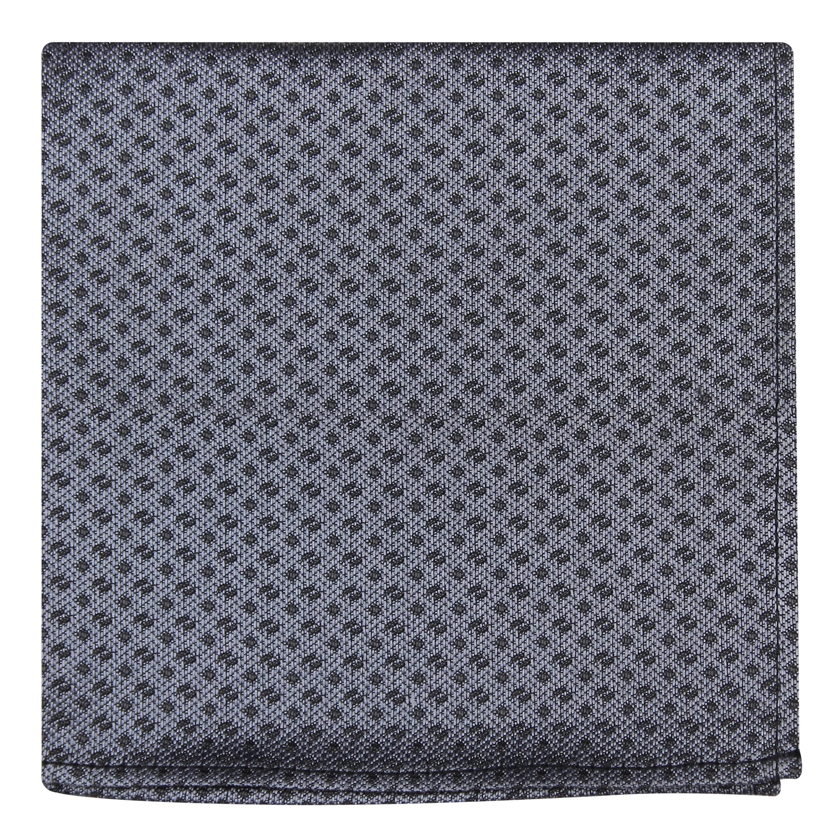 Kavove The Artistry Abstract Drak Grey Pocket Square