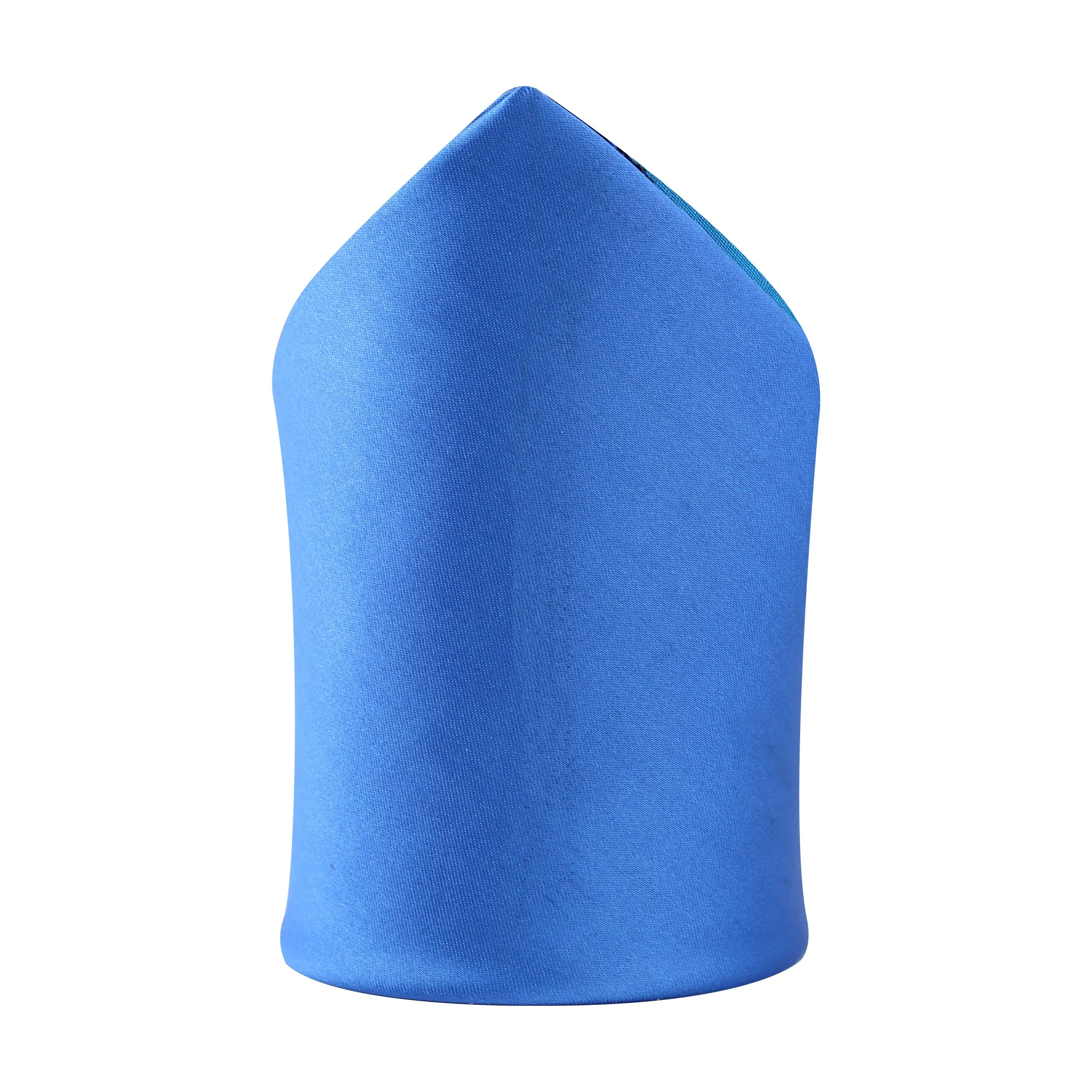 Kavove The Groovy Solid Blue Pocket Square