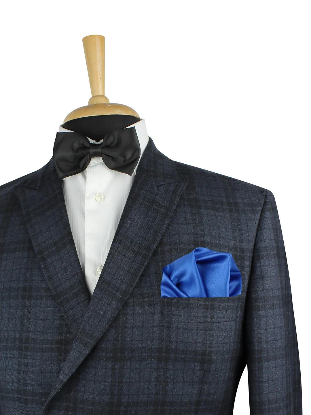 Kavove The Groovy Solid Blue Pocket Square