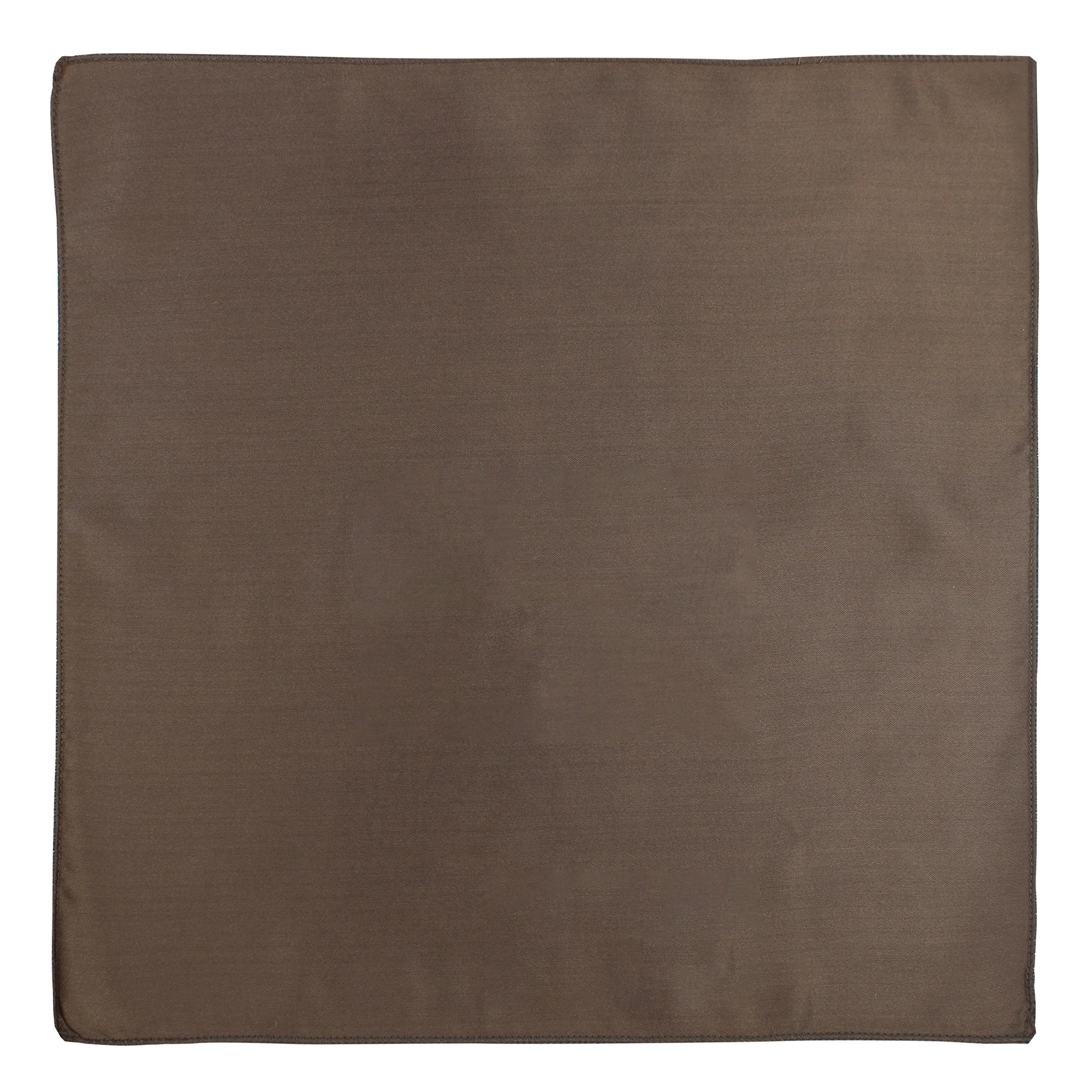 Kavove The Groovy Solid Brown Pocket Square