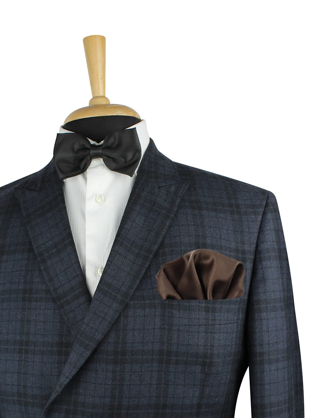 Kavove The Groovy Solid Brown Pocket Square