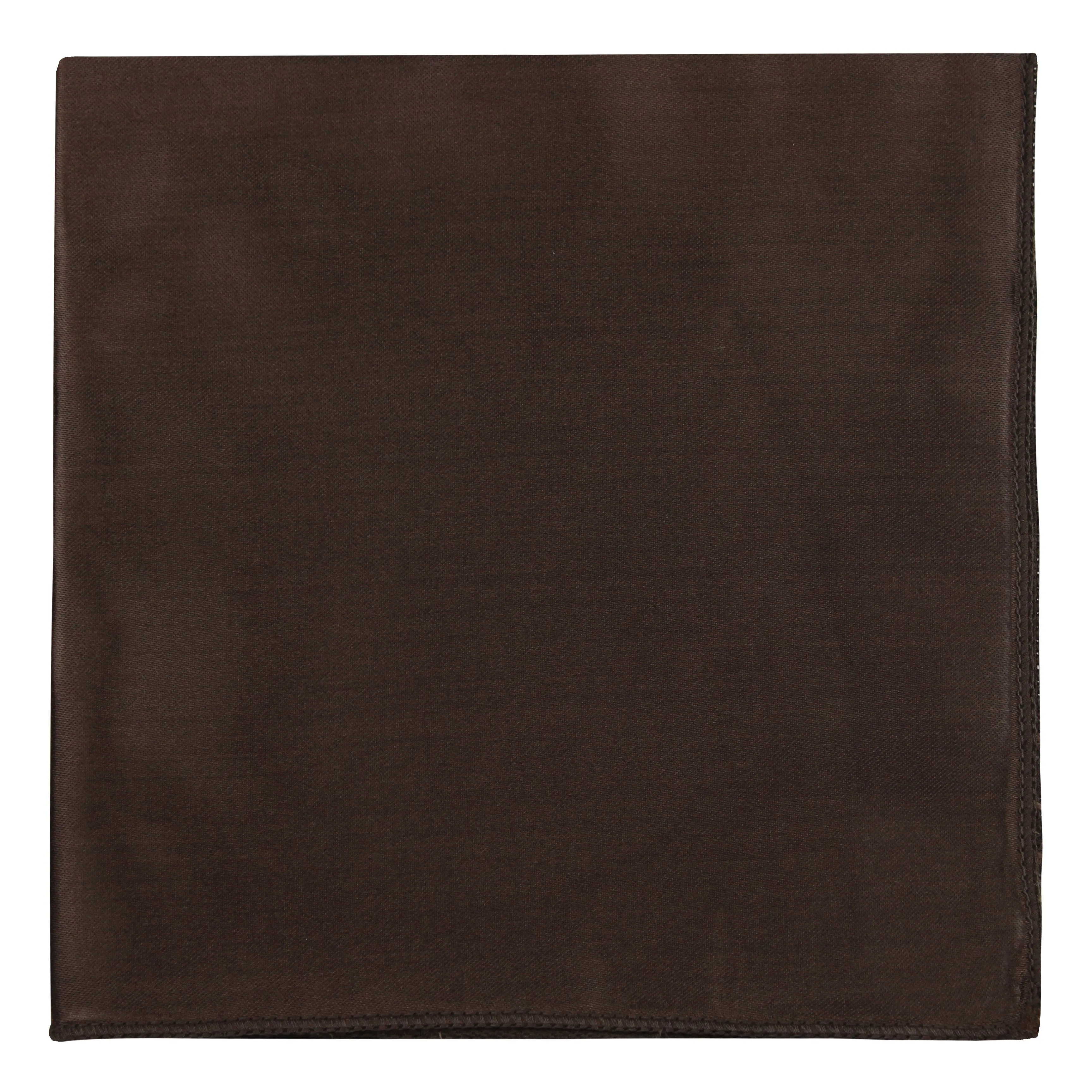 Kavove The Groovy Solid Brown Pocket Square