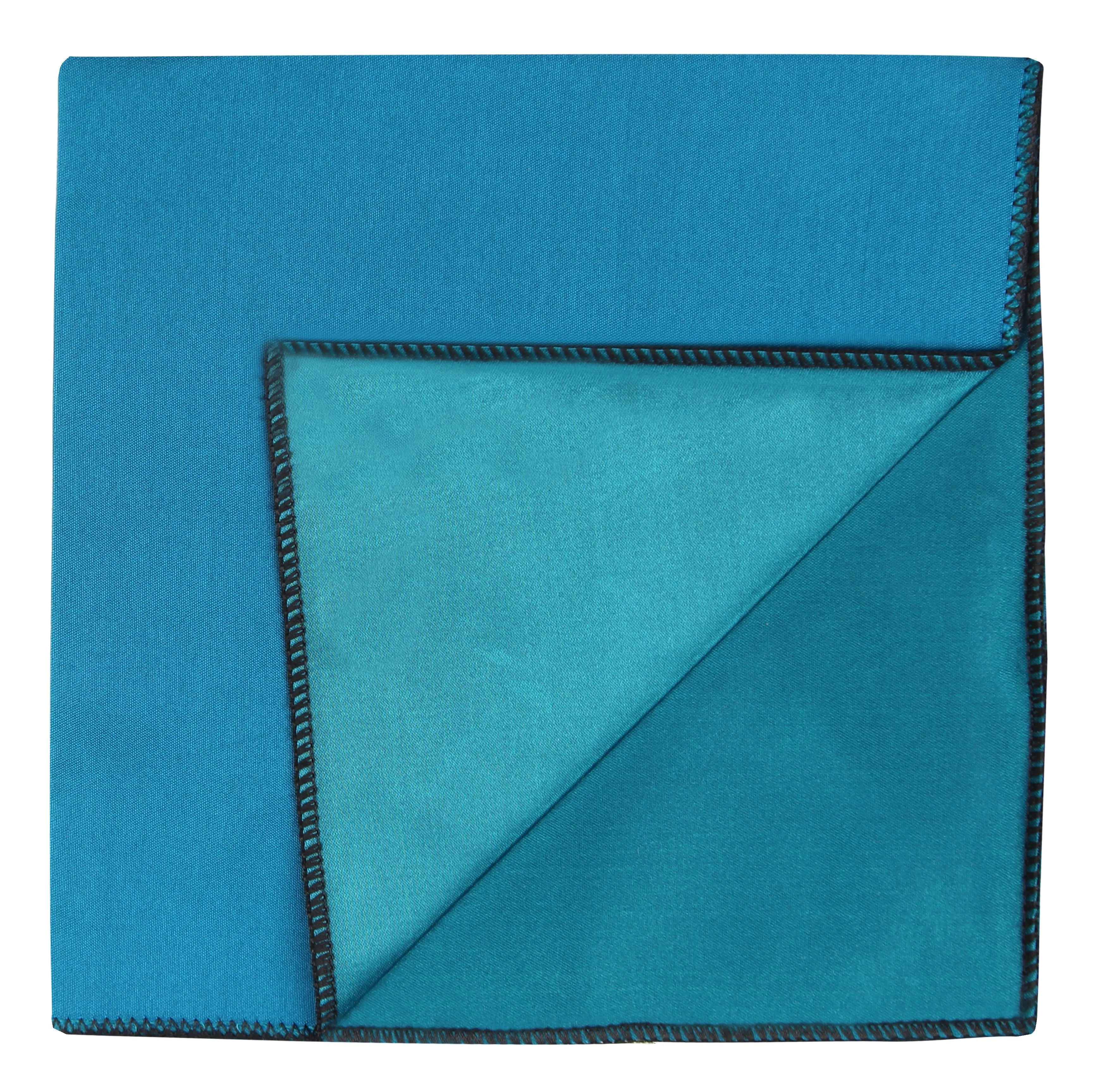 Kavove The Groovy Solid Green Pocket Square