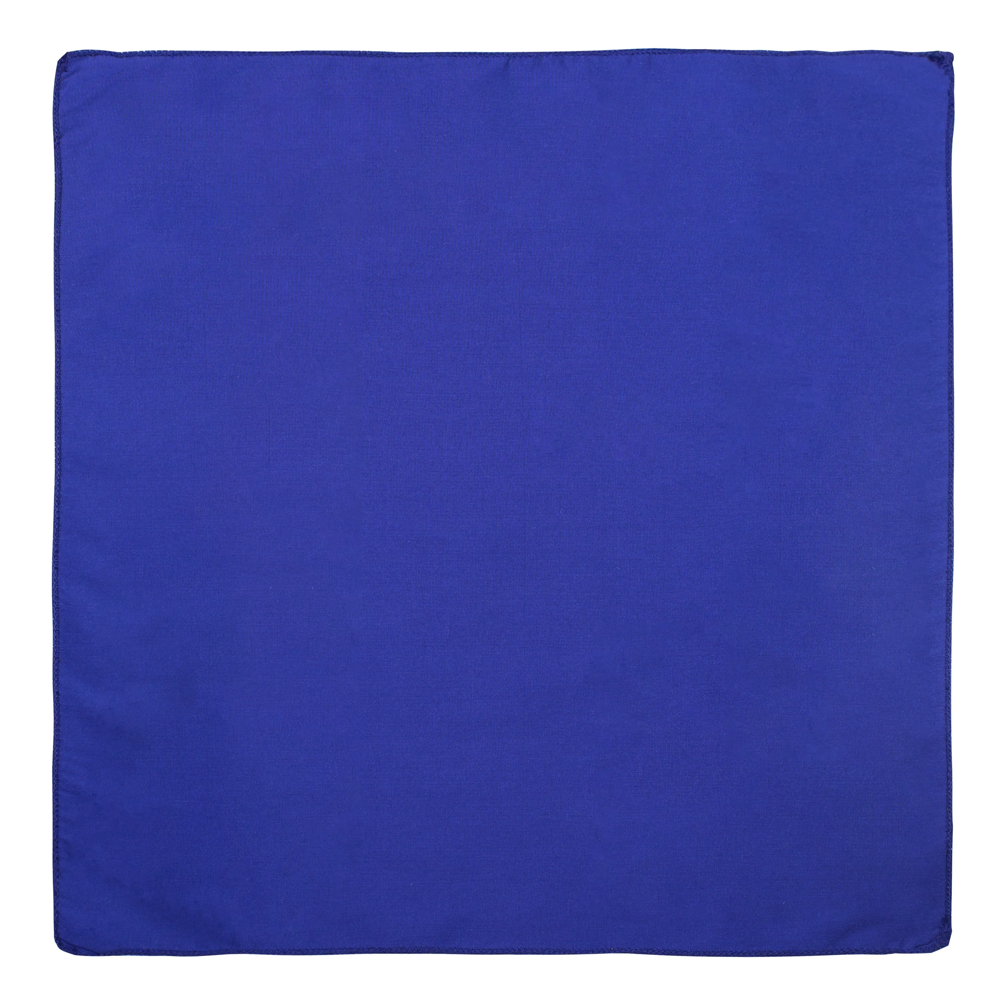 Kavove The Midnight Solid Blue Pocket Square