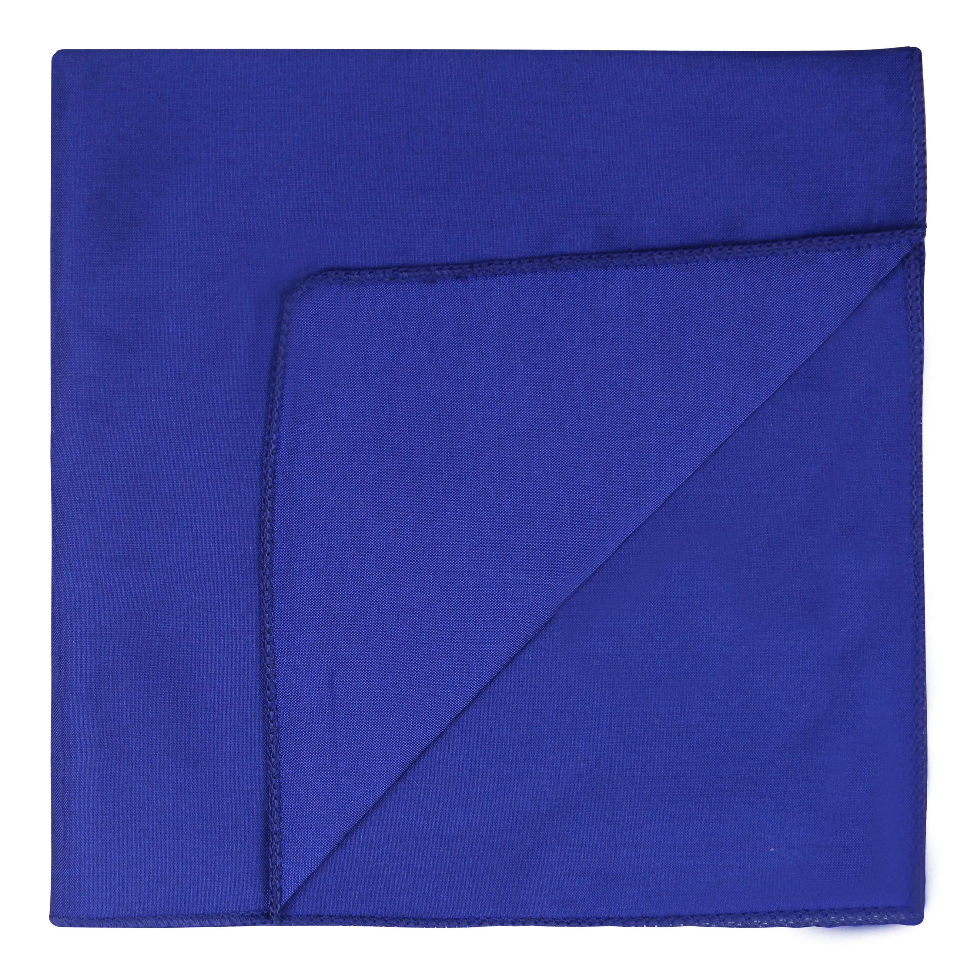 Kavove The Midnight Solid Blue Pocket Square