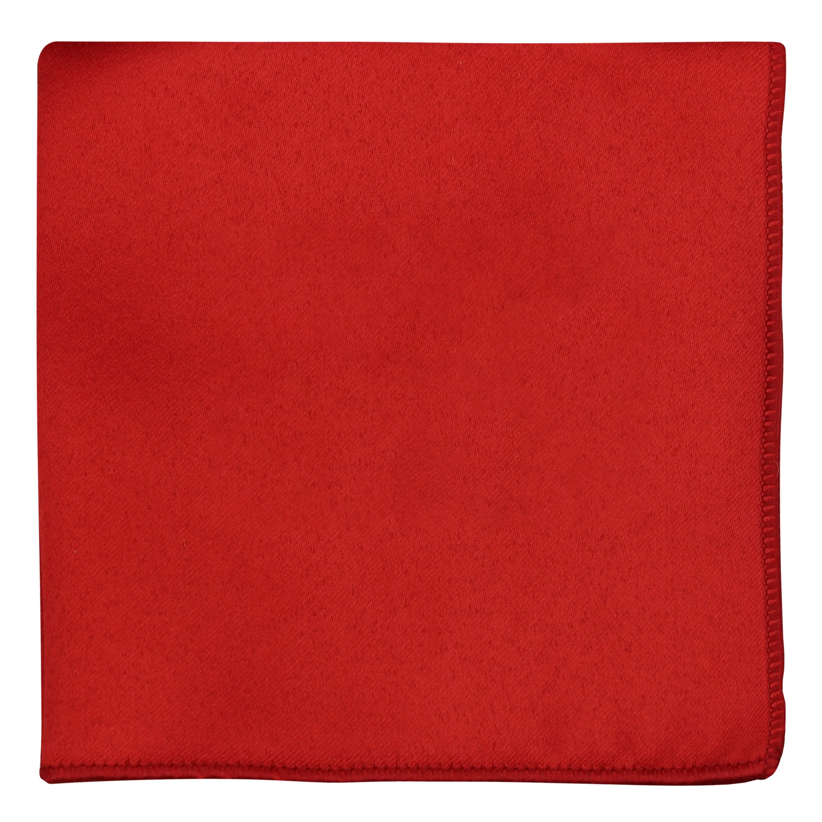 Kavove The Midnight Solid Red Pocket Square