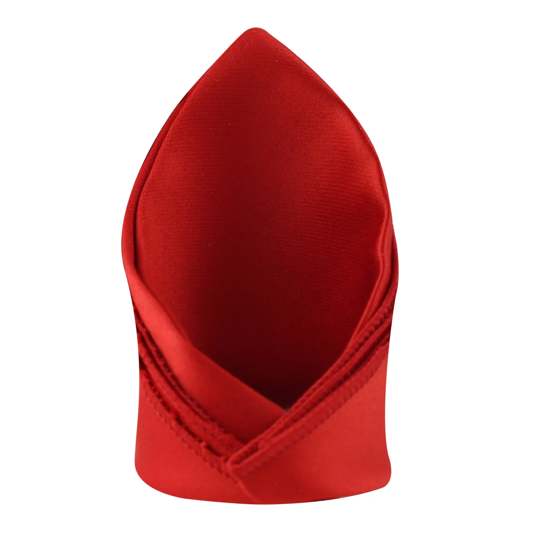 Kavove The Midnight Solid Red Pocket Square