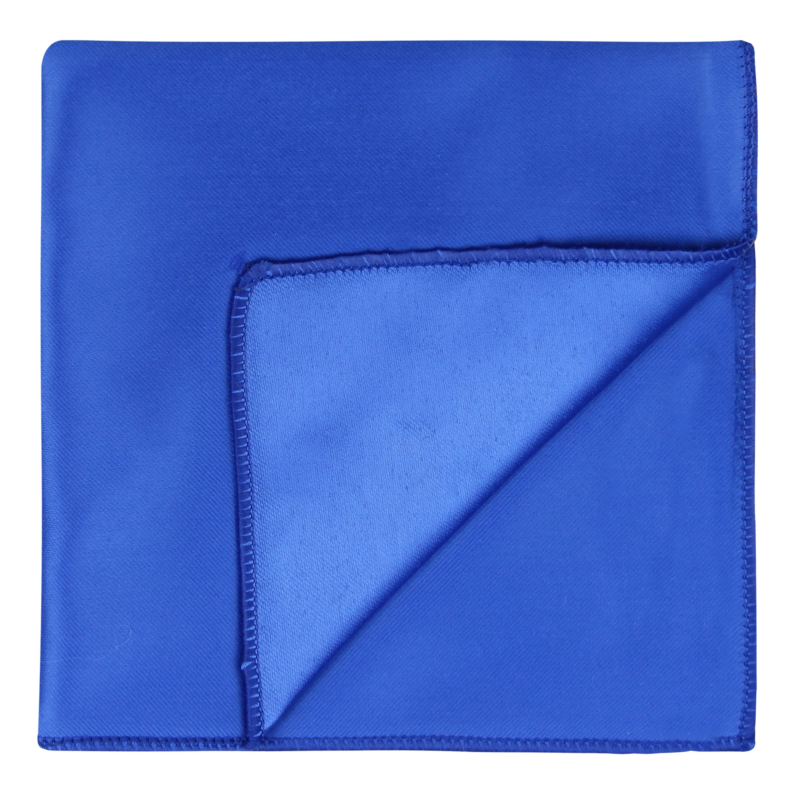 Kavove The Solid Stallion Blue Pocket Square