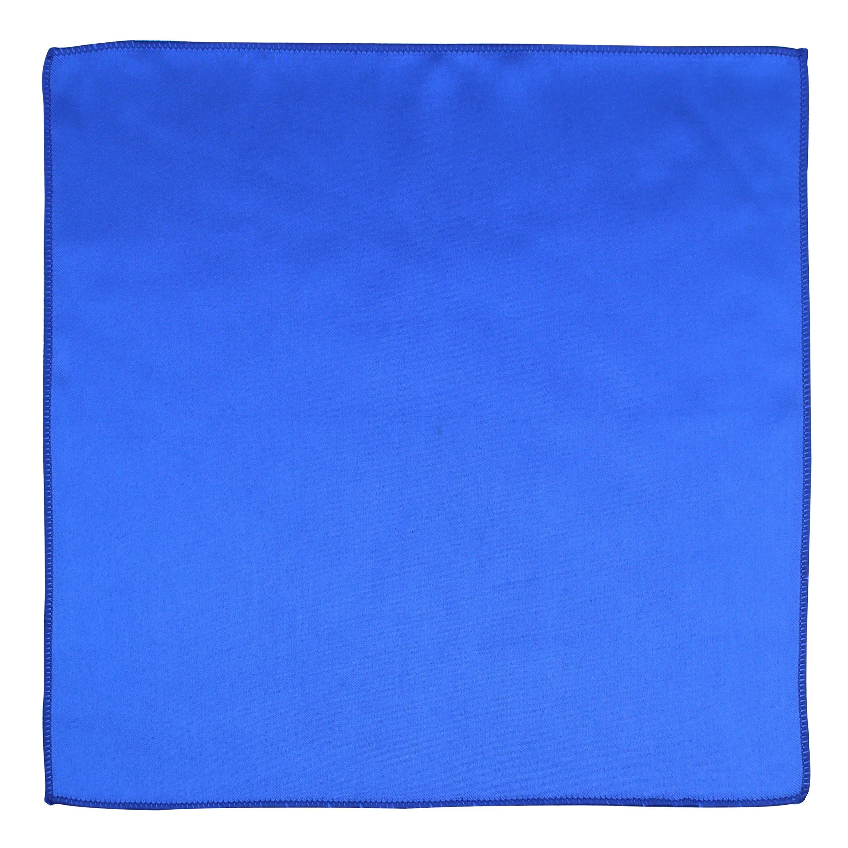 Kavove The Solid Stallion Blue Pocket Square