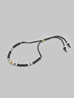 Kobashi Studio 5mm Traditional Beads Bracelet Black/Blue