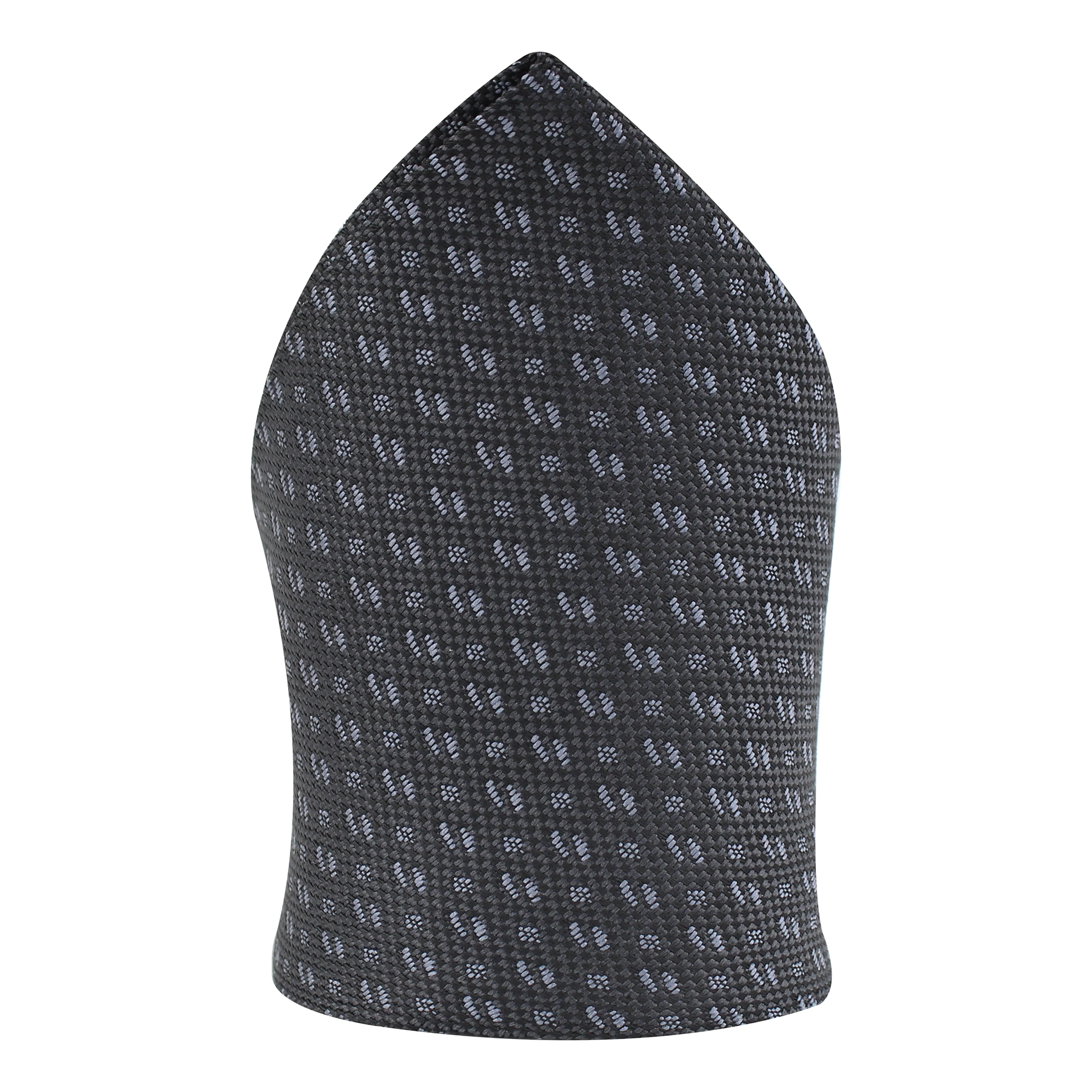 Kovove Black Abstract Pocket Square For Men