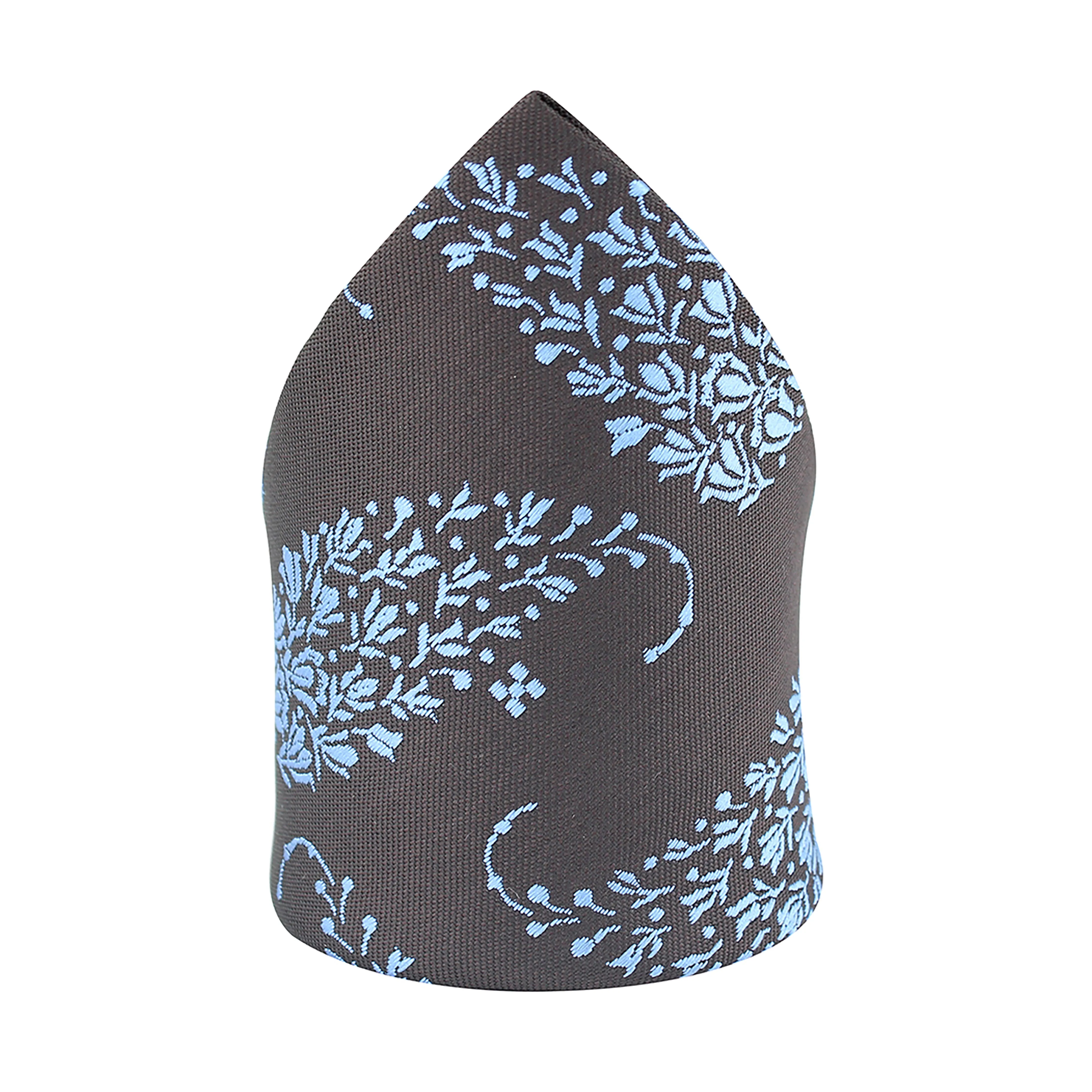 Kovove Black Floral Pocket Square For Men