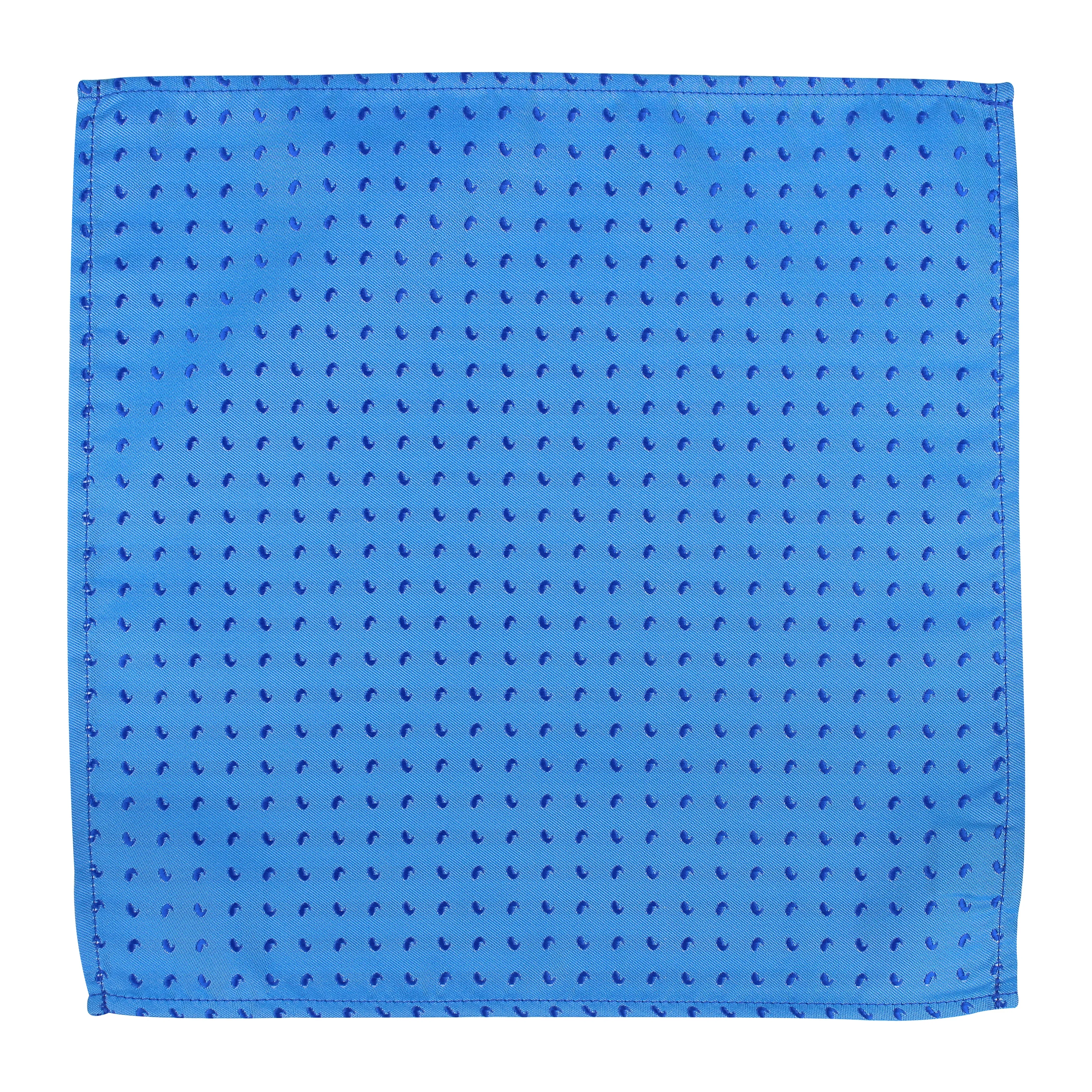 Kovove Blue Abstract Pocket Square For Men