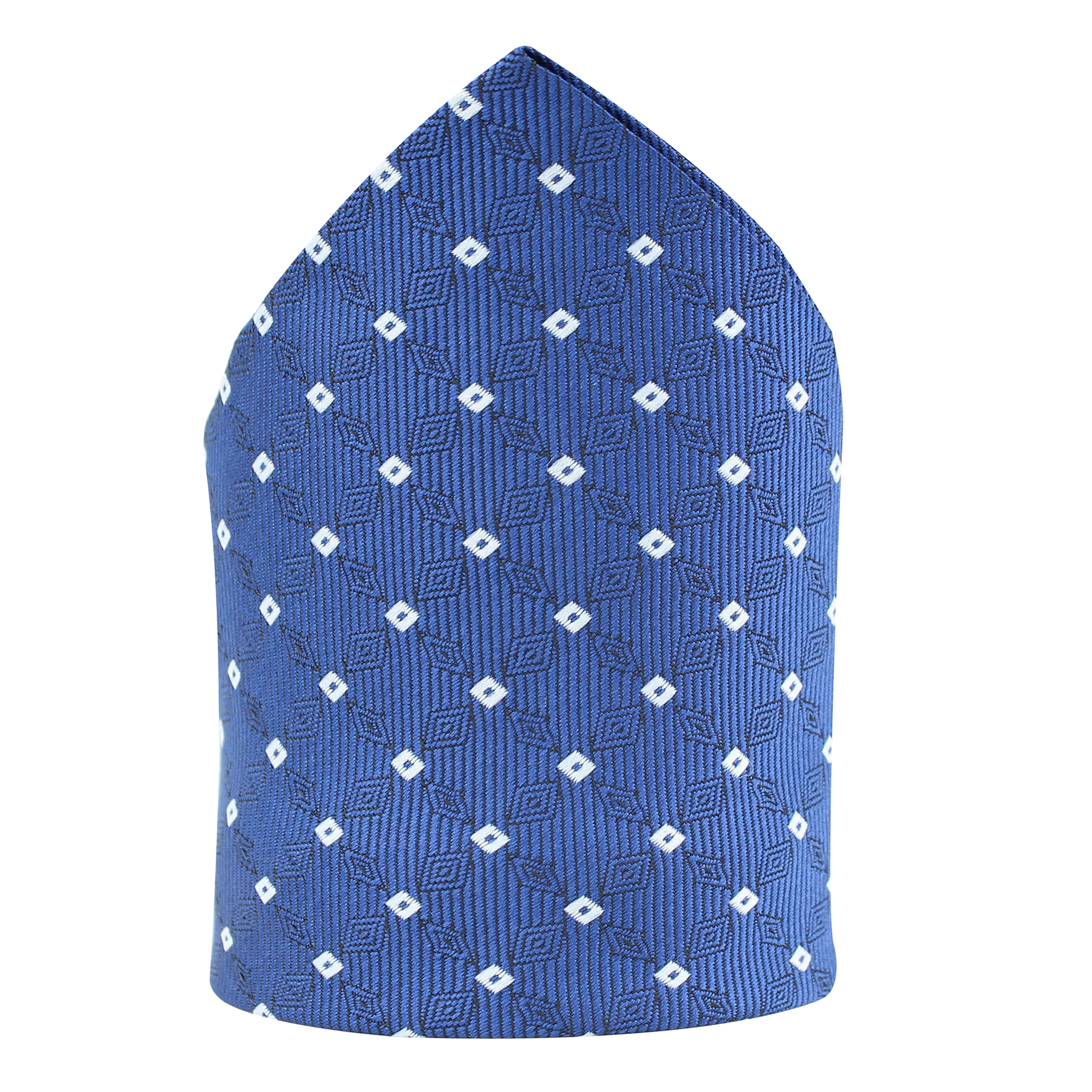 Kovove Blue Checkered Pocket Square For Men