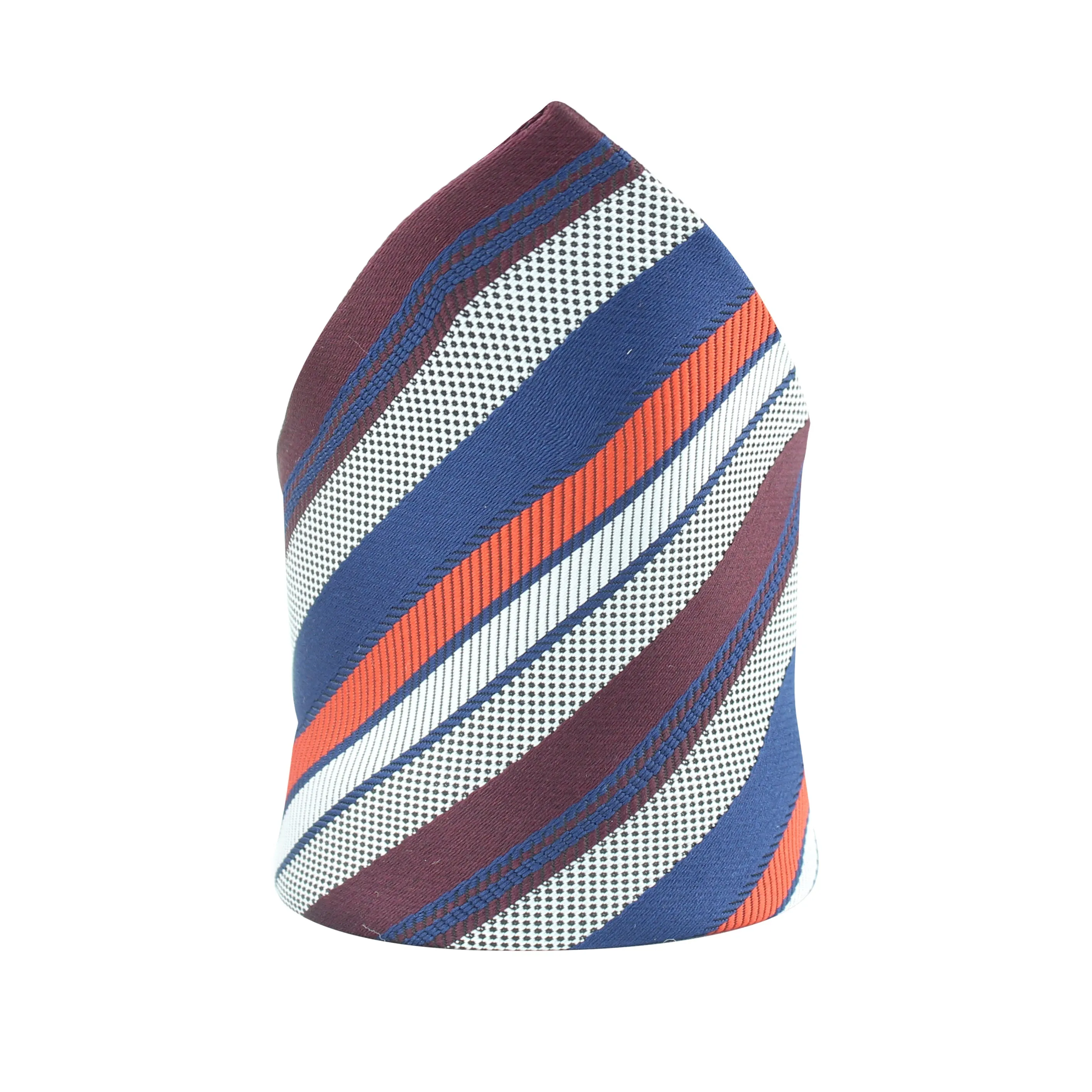 Kovove Classy Blue Striped Pocket Square For Men