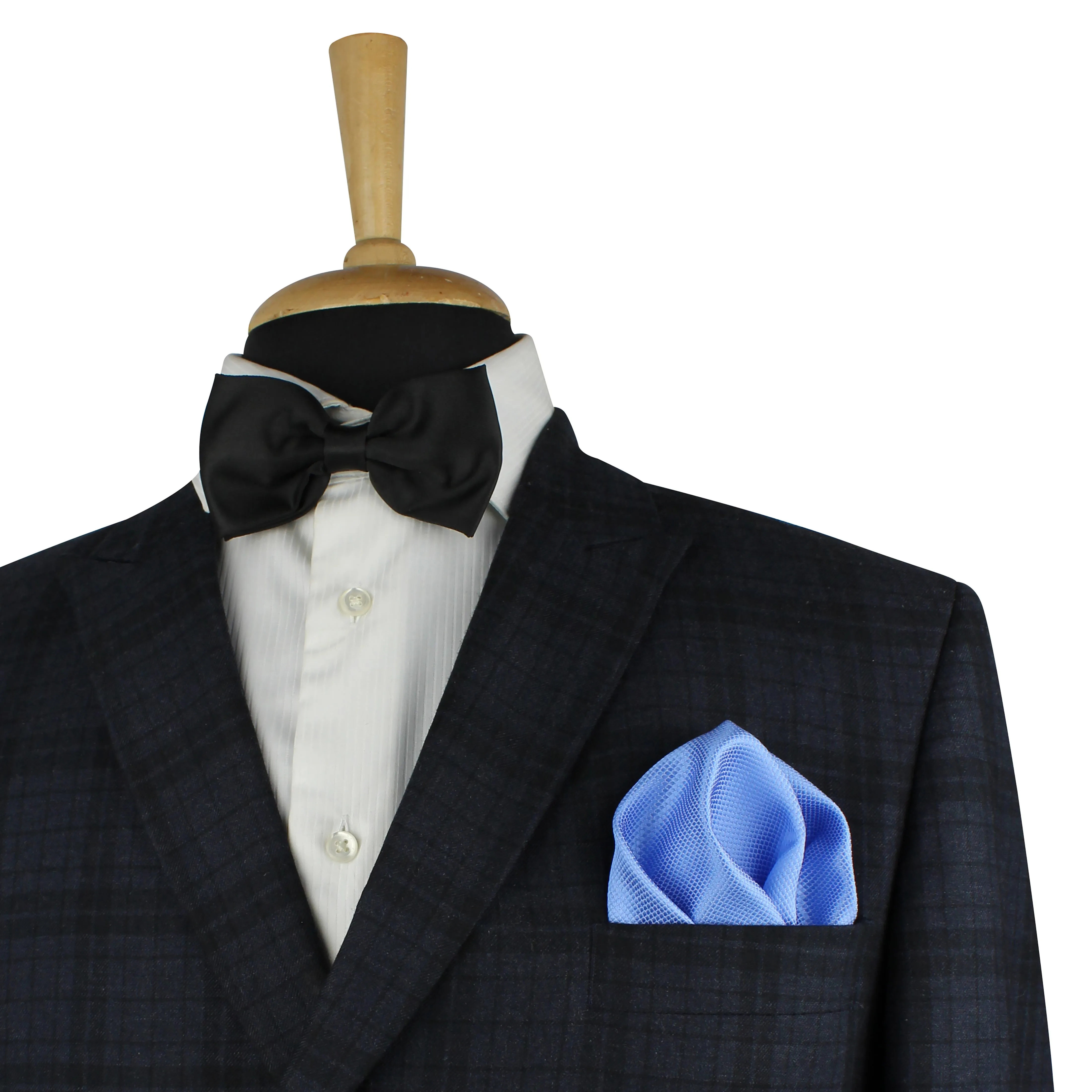 Kovove Cyan Polka Dot Pocket Square For Men