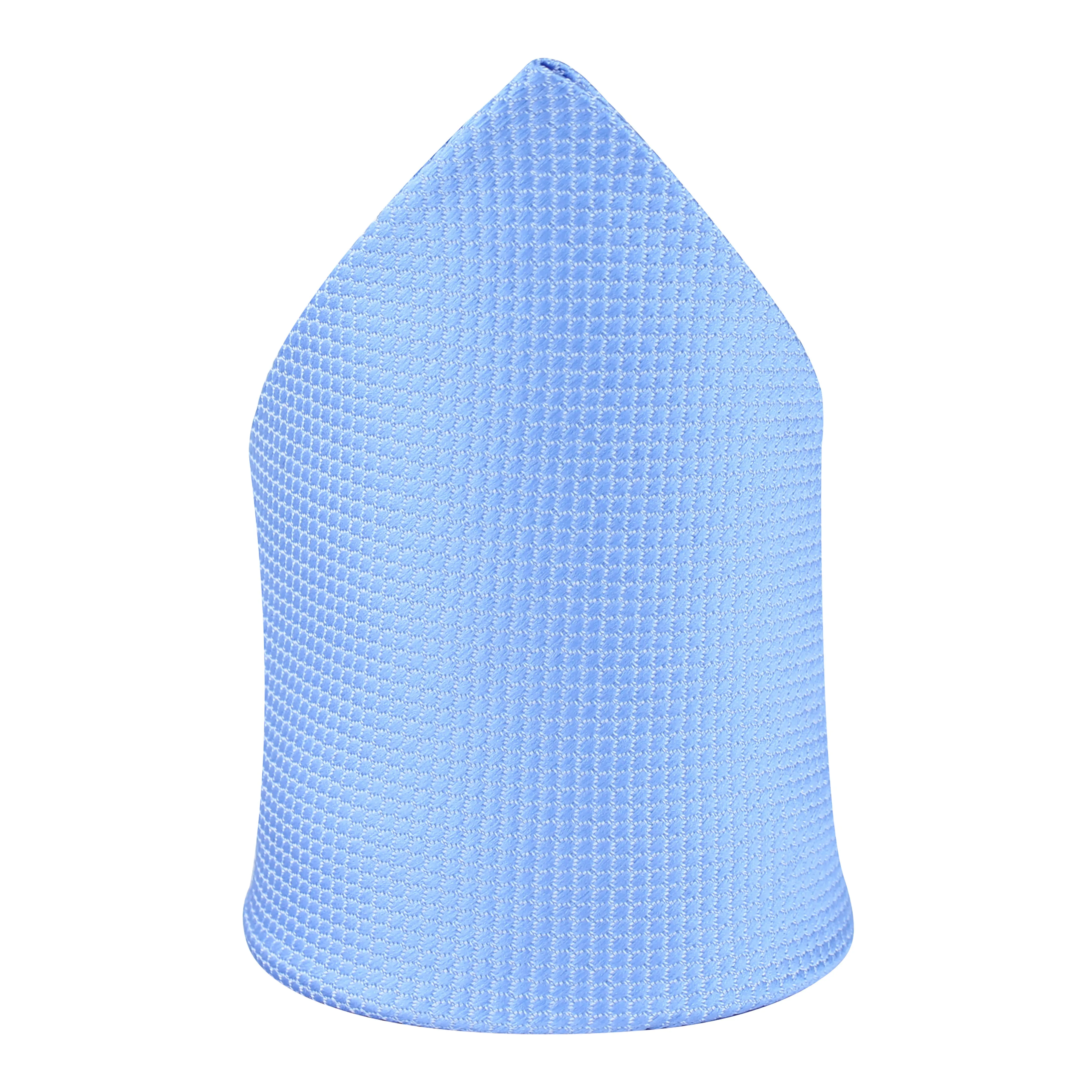 Kovove Cyan Polka Dot Pocket Square For Men