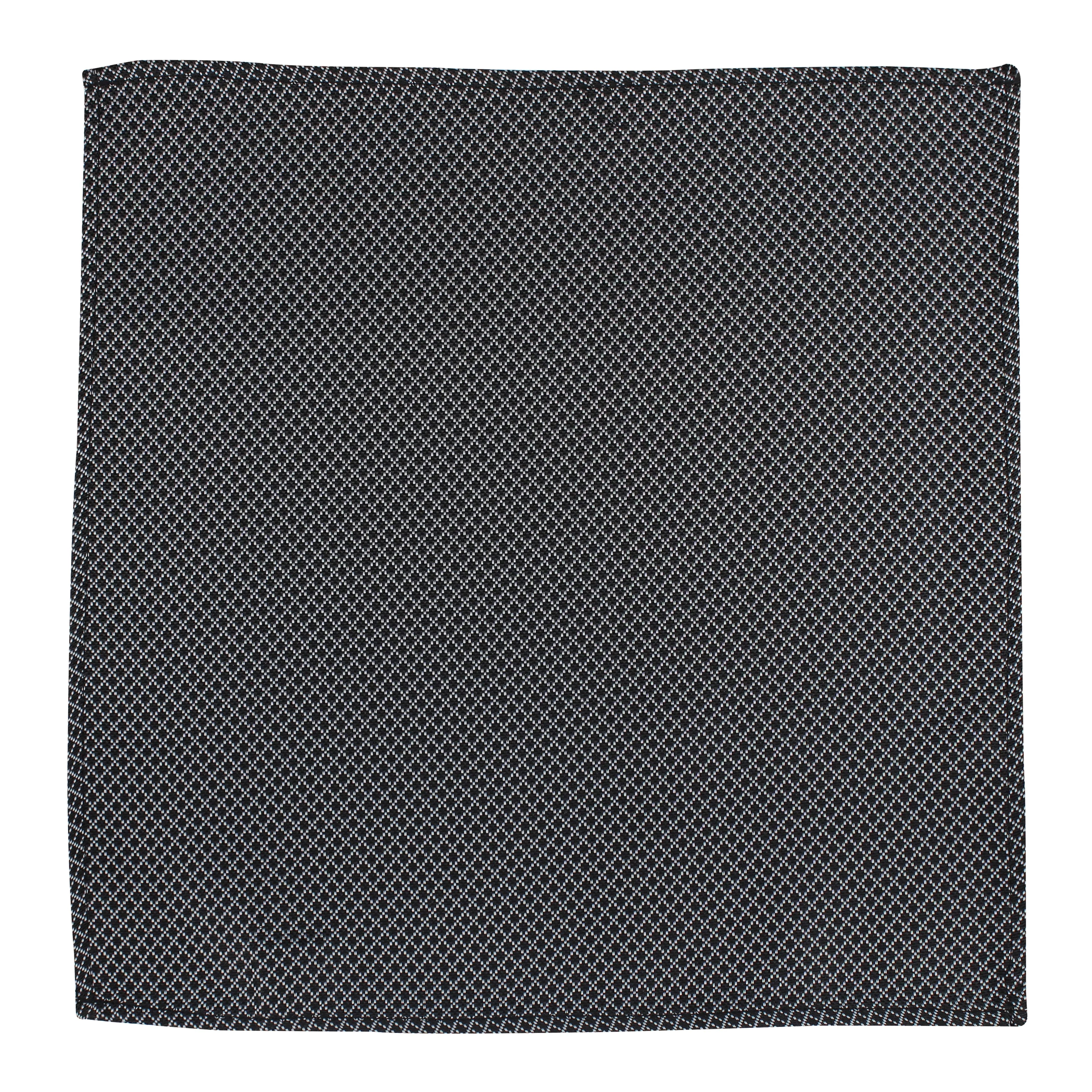 Kovove Elegant Black Checkered Pocket Square For Men