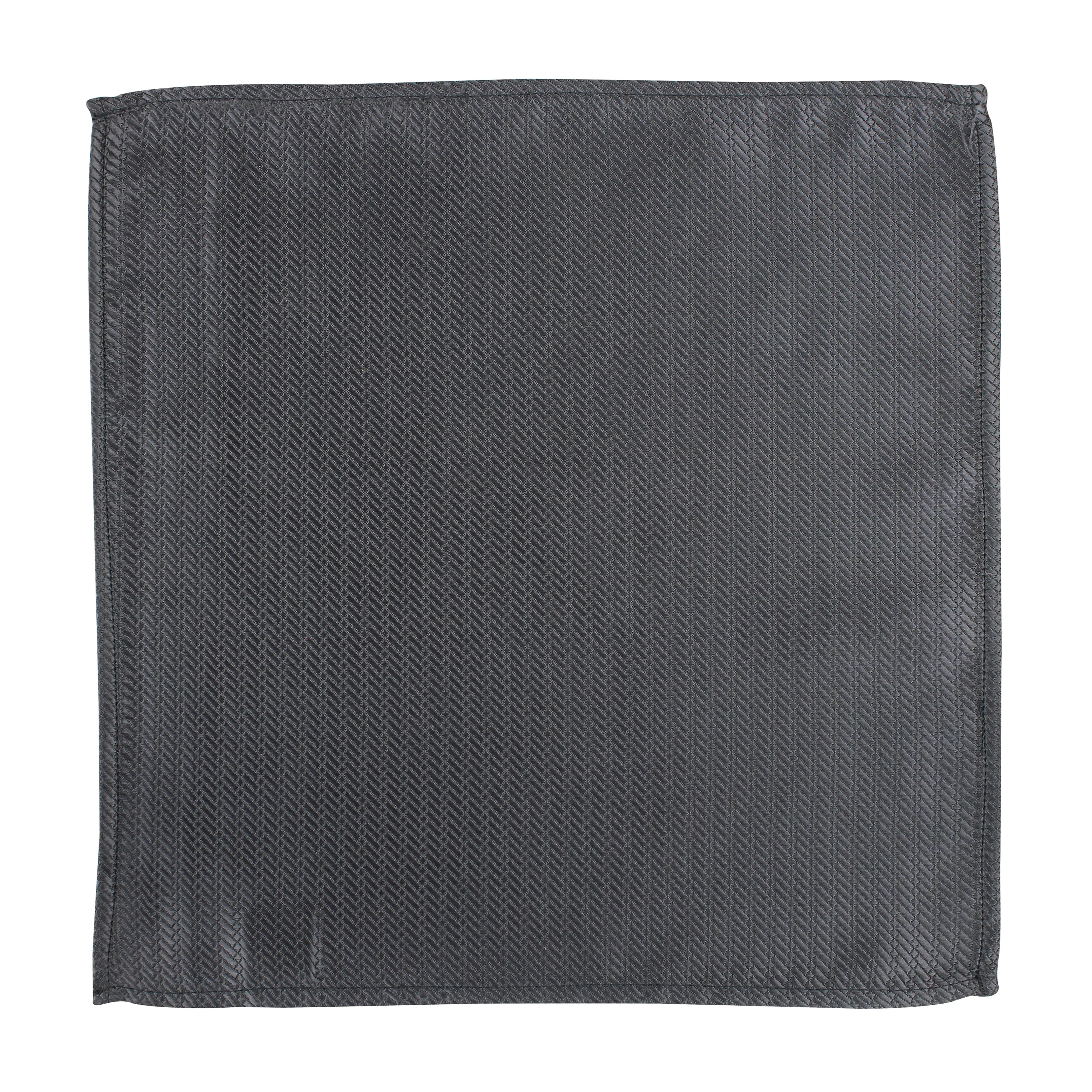 Kovove Elegant Black Solid Pocket Square For Men