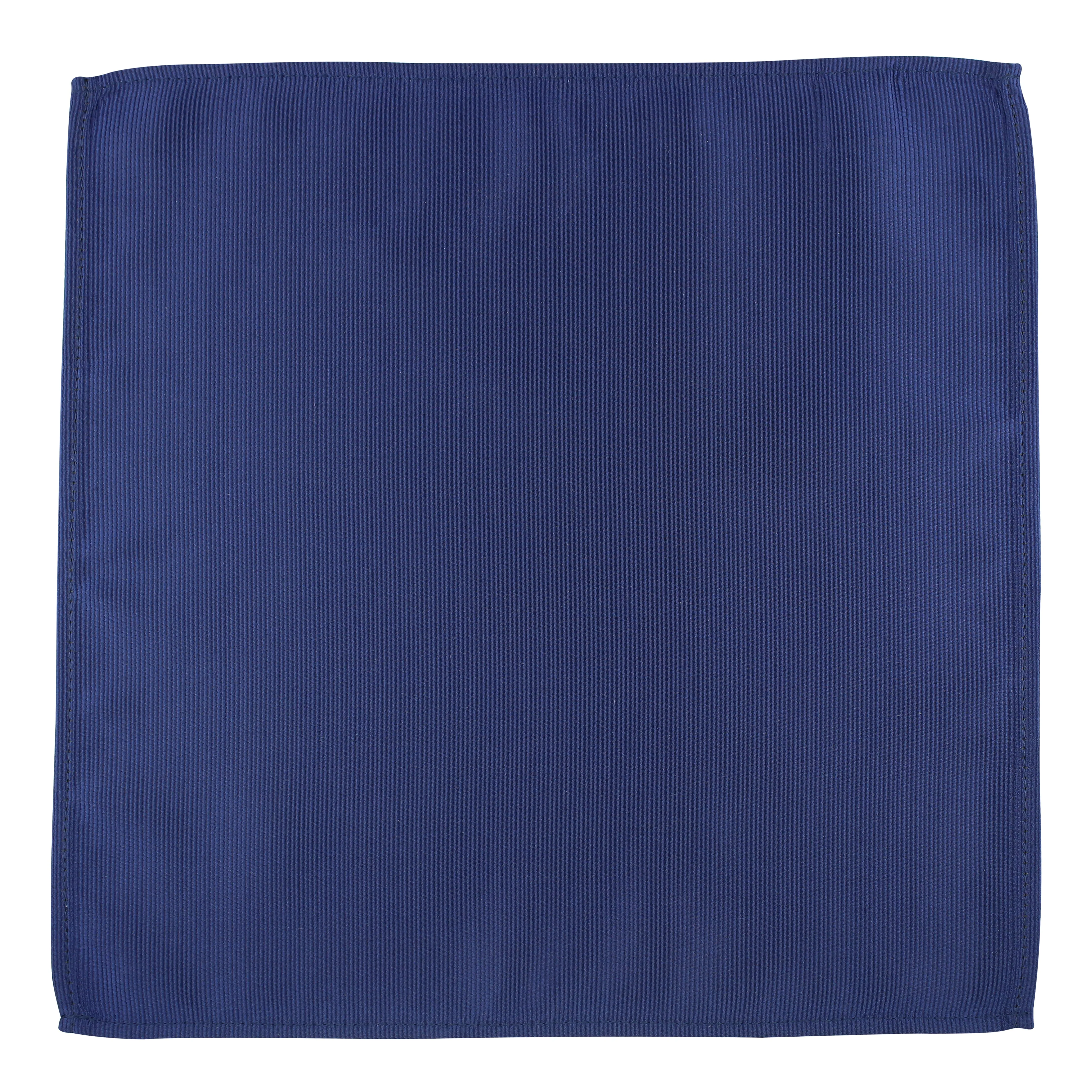 Kovove Elegant Blue Solid Pocket Square For Men