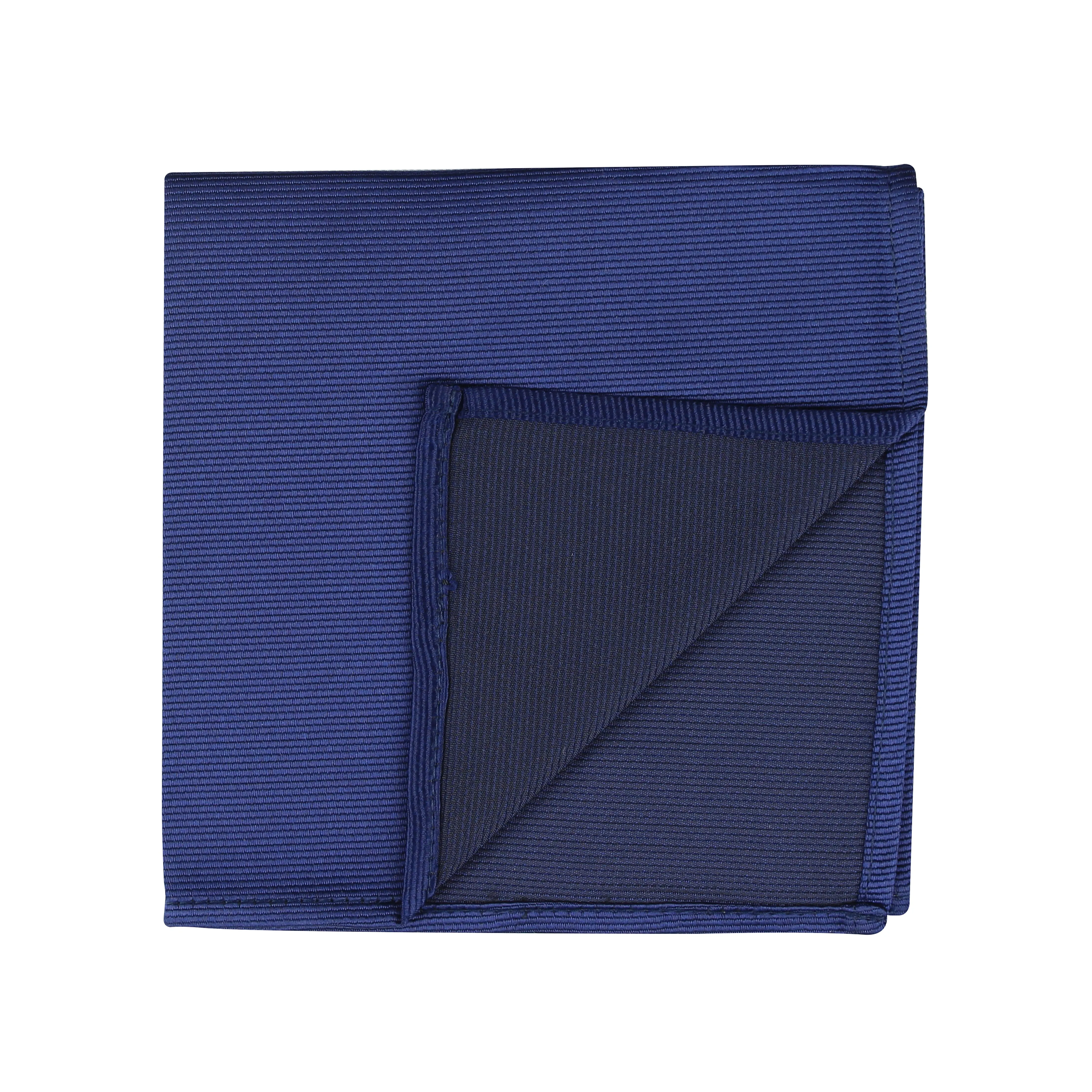 Kovove Elegant Blue Solid Pocket Square For Men