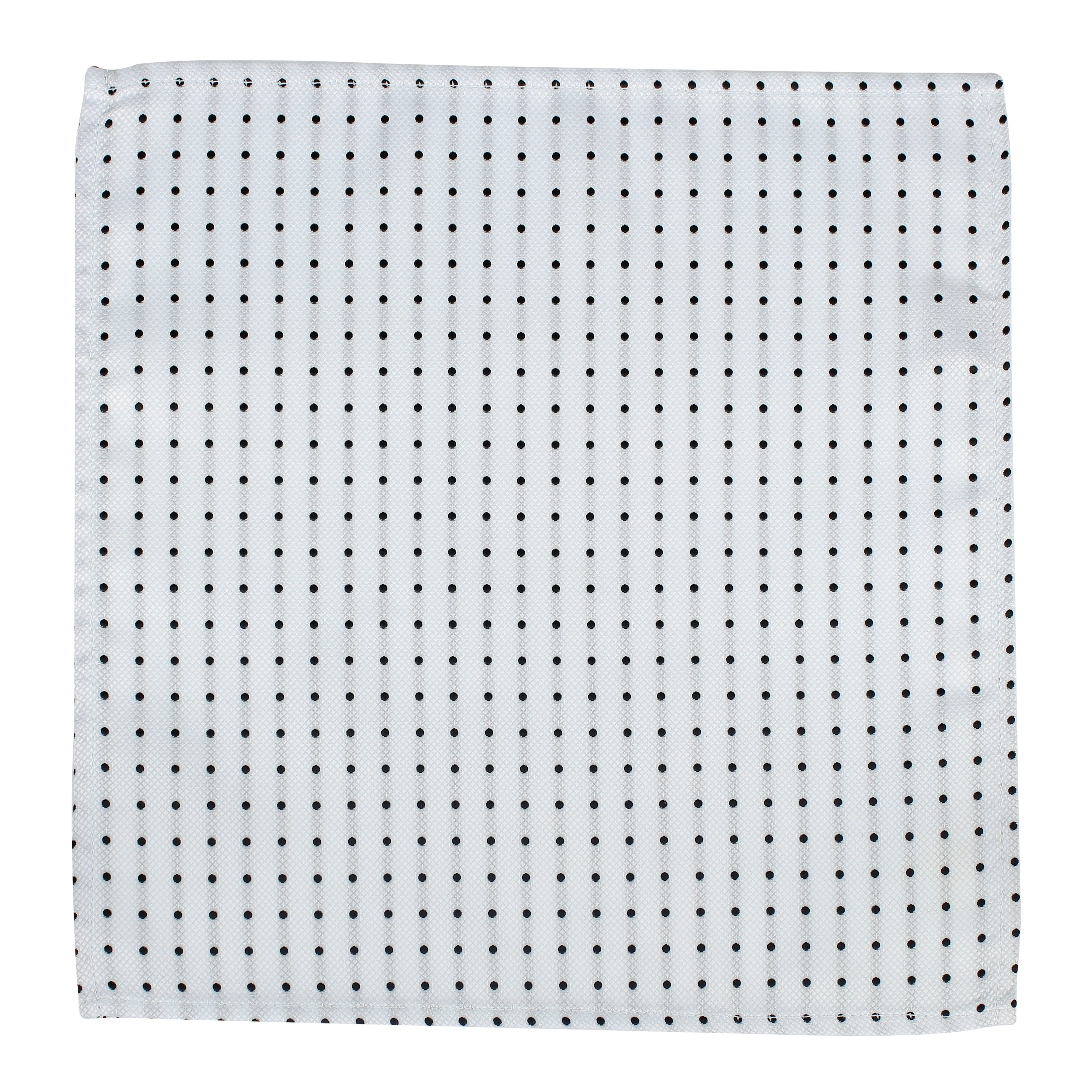 Kovove Elegant White Polka Dot Pocket Square For Men