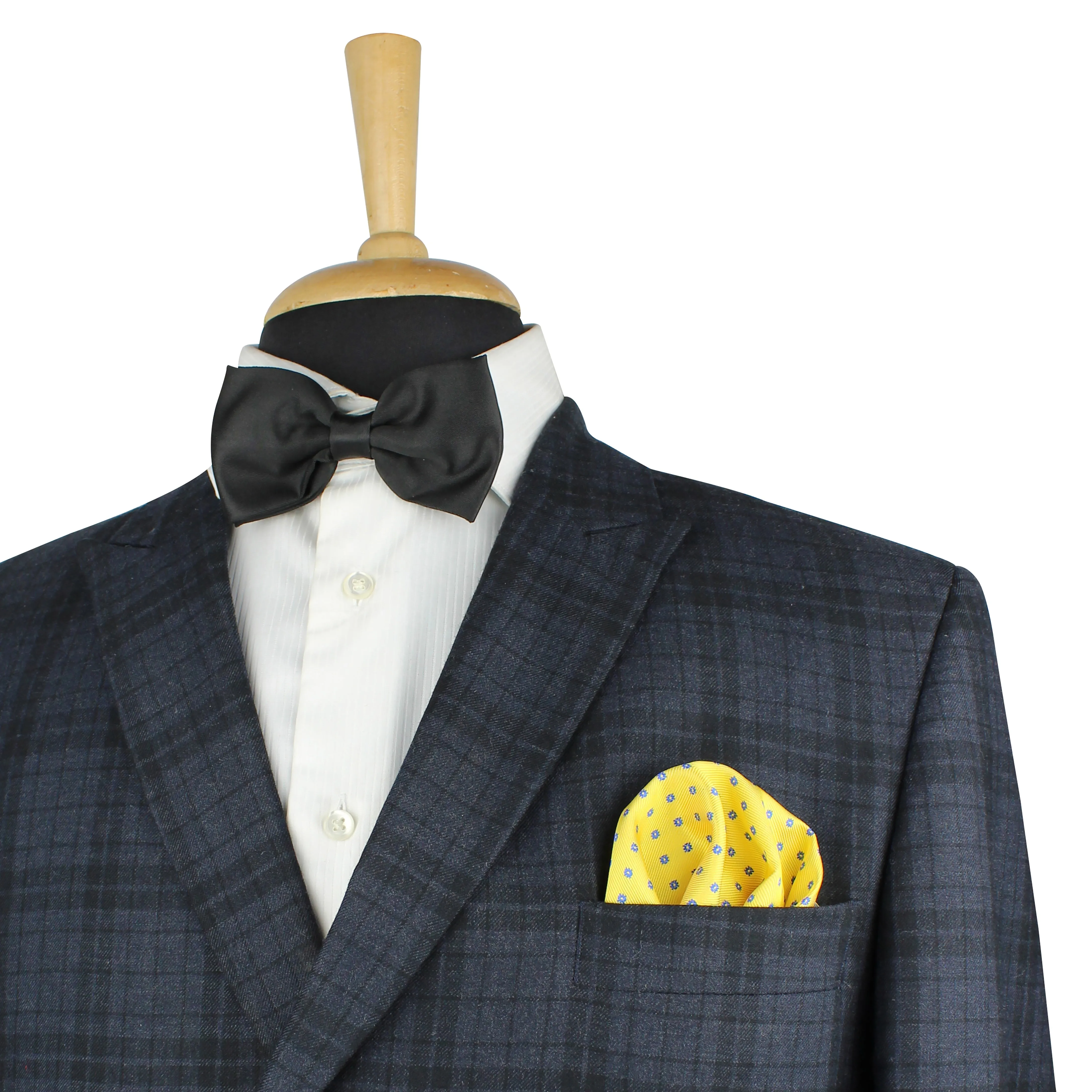 Kovove Elegant Yellow Polka Dot Pocket Square For Men