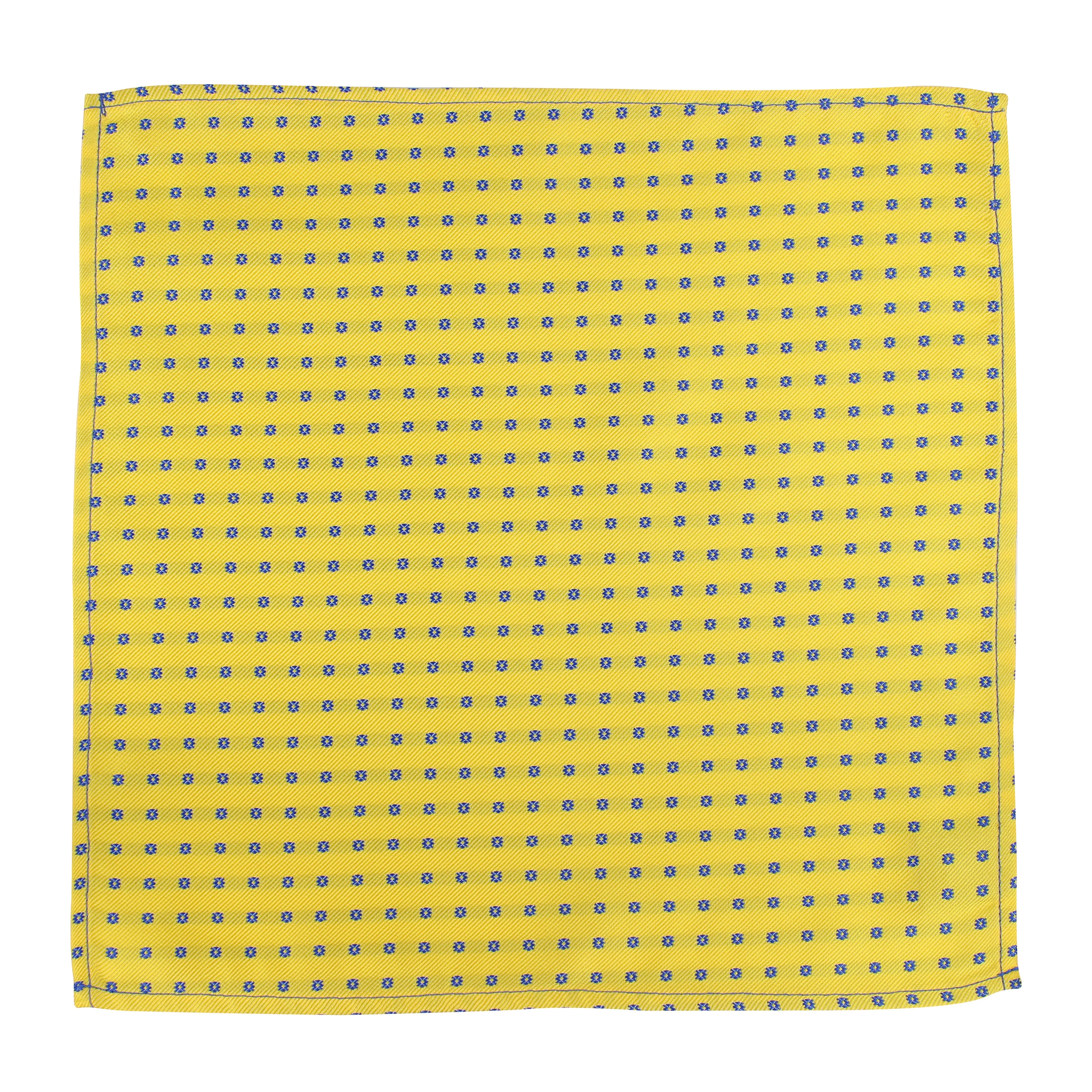 Kovove Elegant Yellow Polka Dot Pocket Square For Men