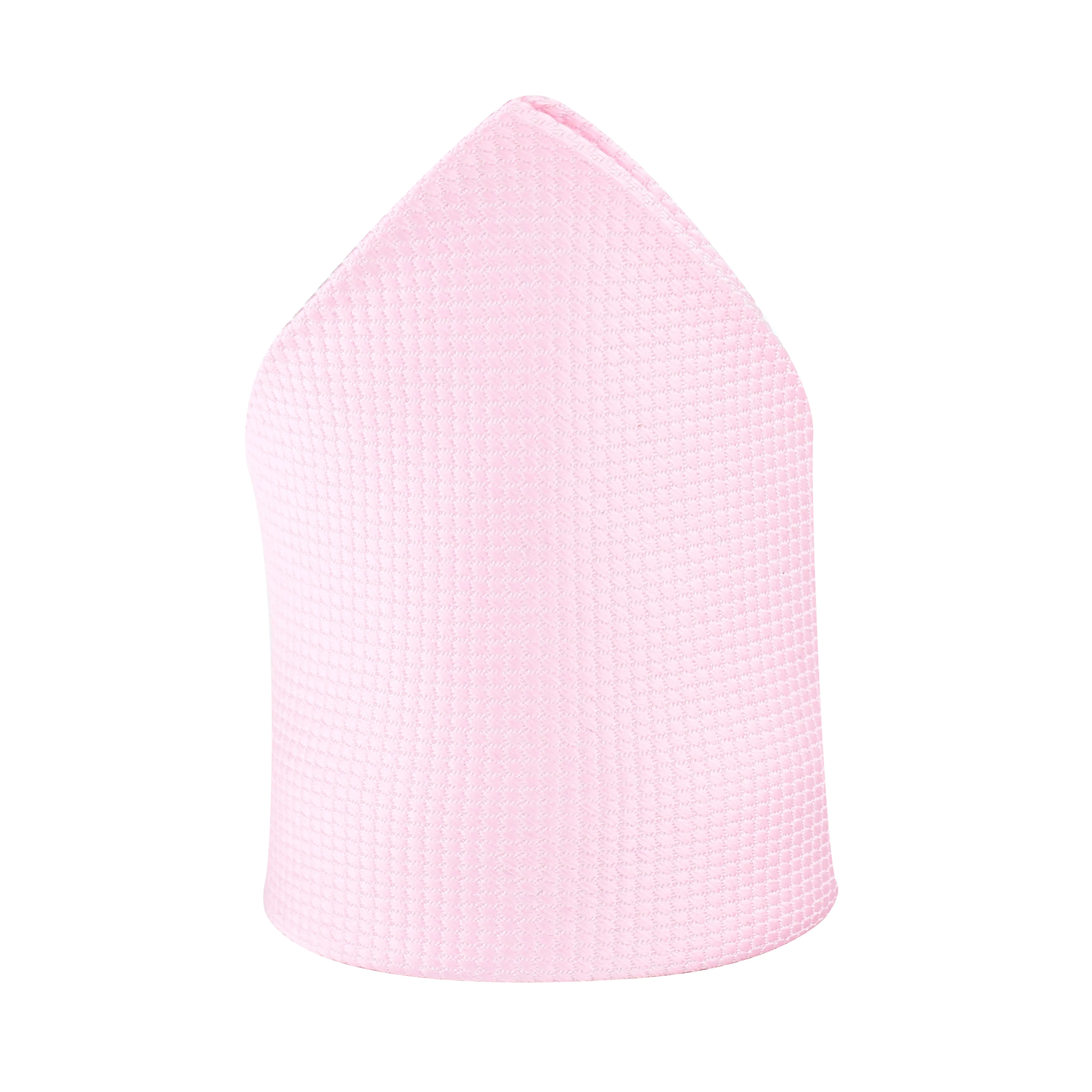 Kovove Glorious Pink Checkered Pocket Square For Men