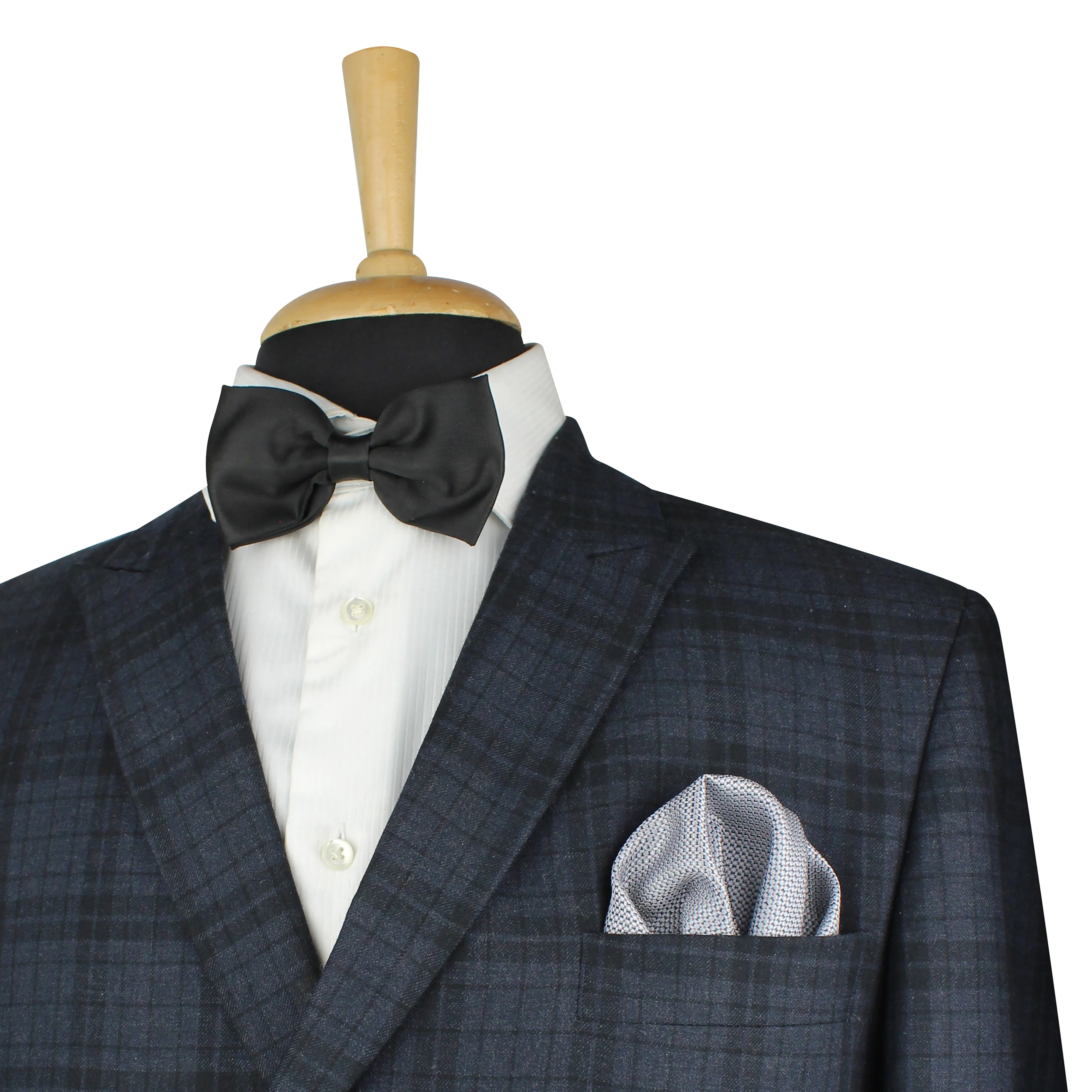 Kovove Grey Polka Dot Pocket Square For Men