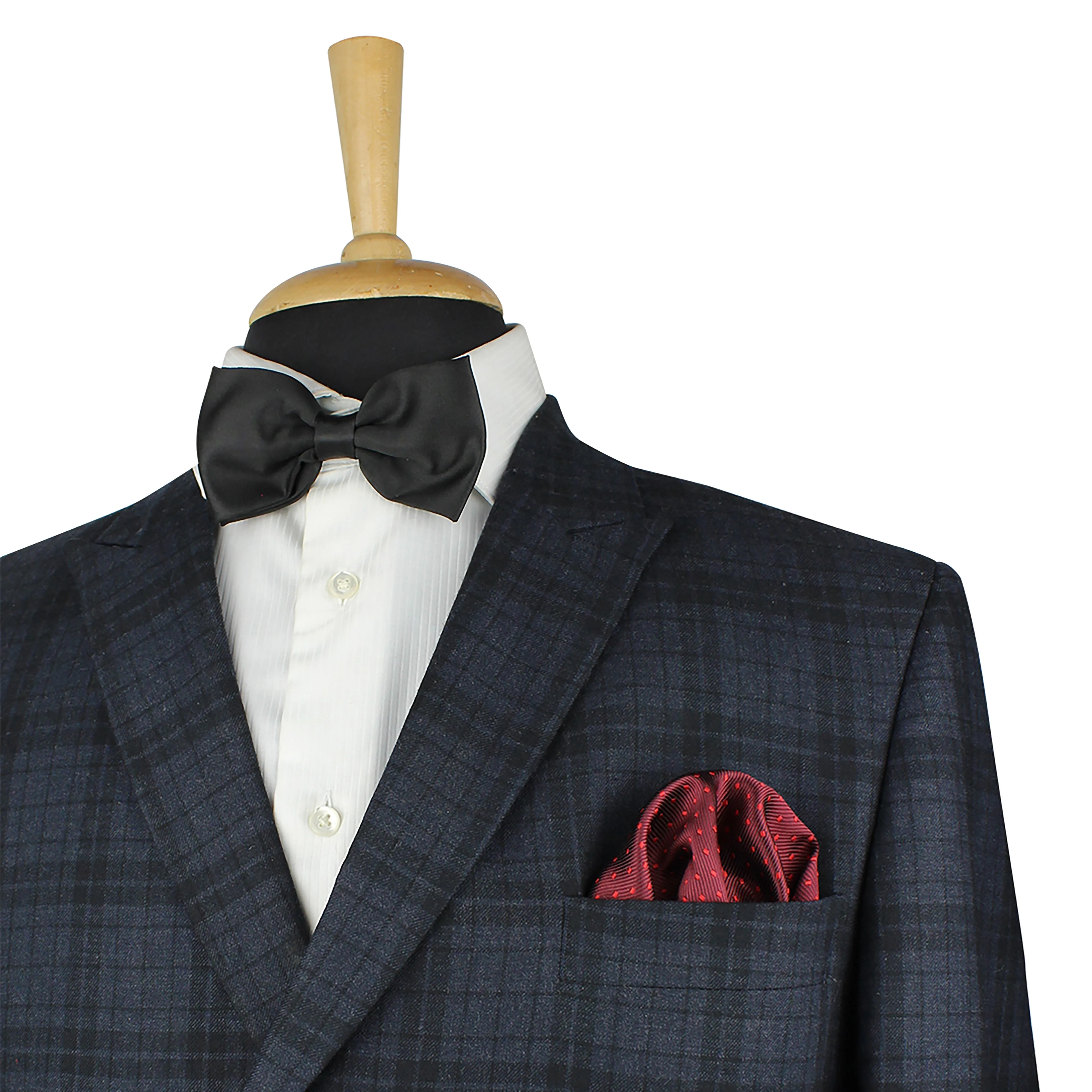 Kovove Maroon Polka Dot Pocket Square For Men