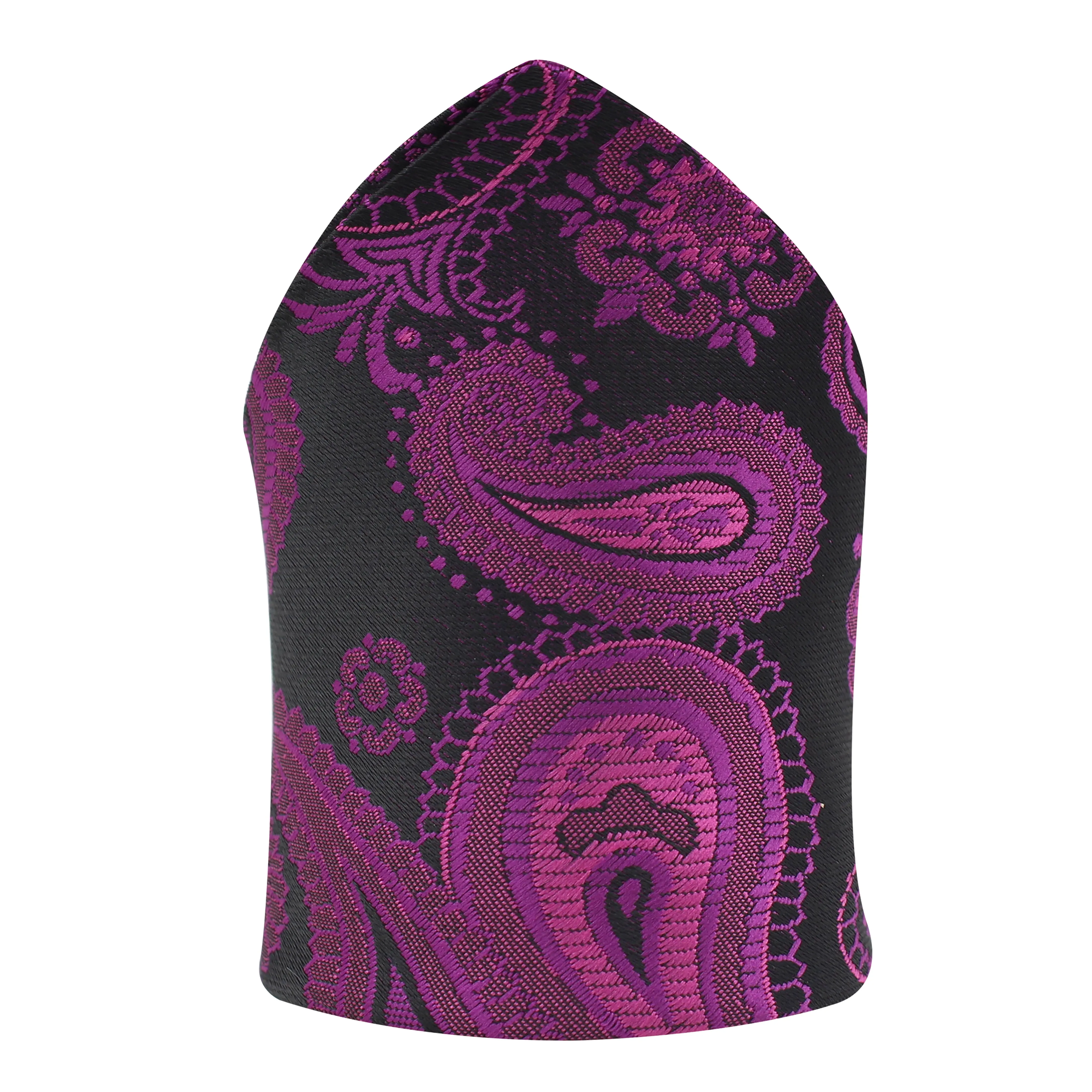 Kovove Pink Paisley Pocket Square For Men