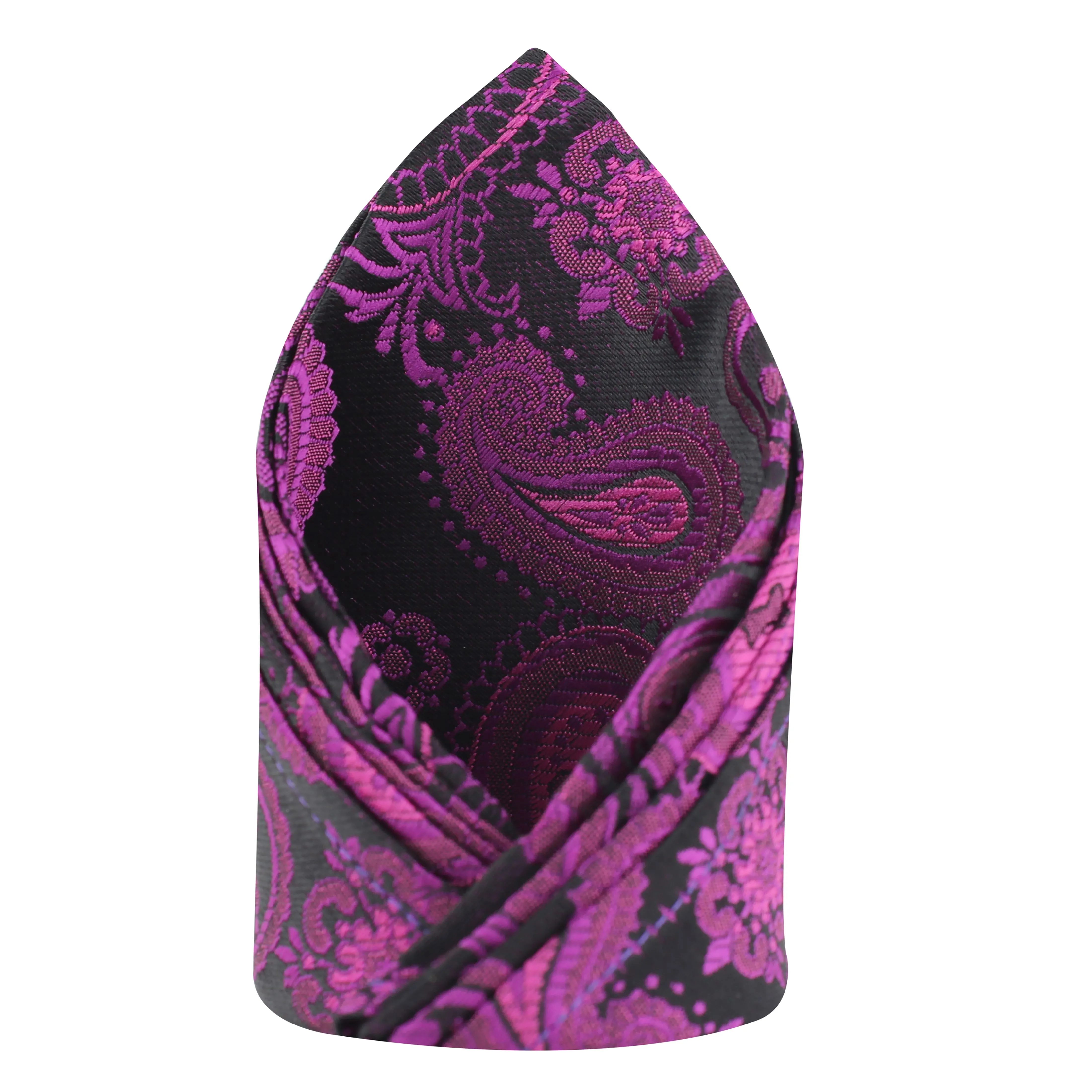 Kovove Pink Paisley Pocket Square For Men