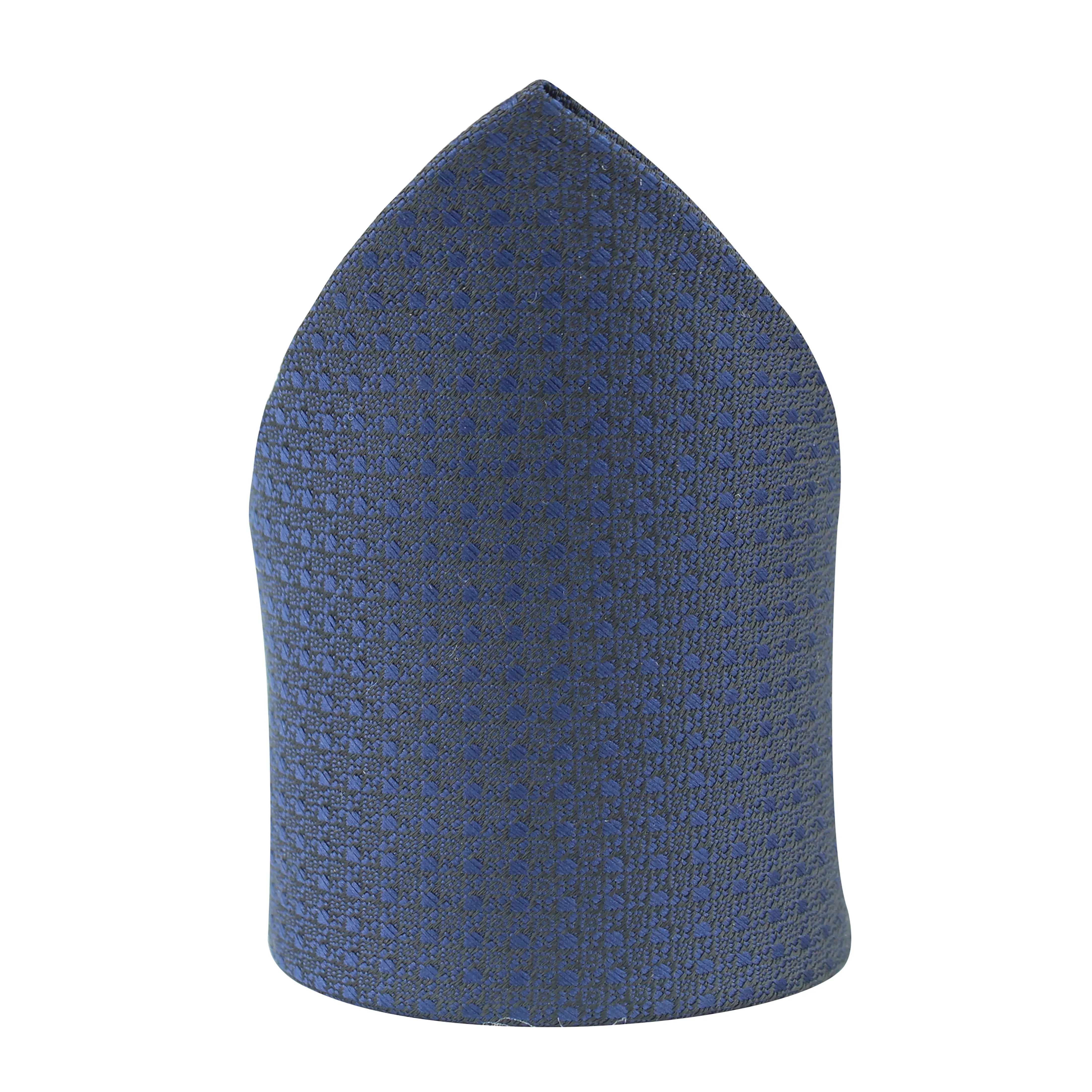 Kovove Pleasing Blue Polka Dot Pocket Square For Men