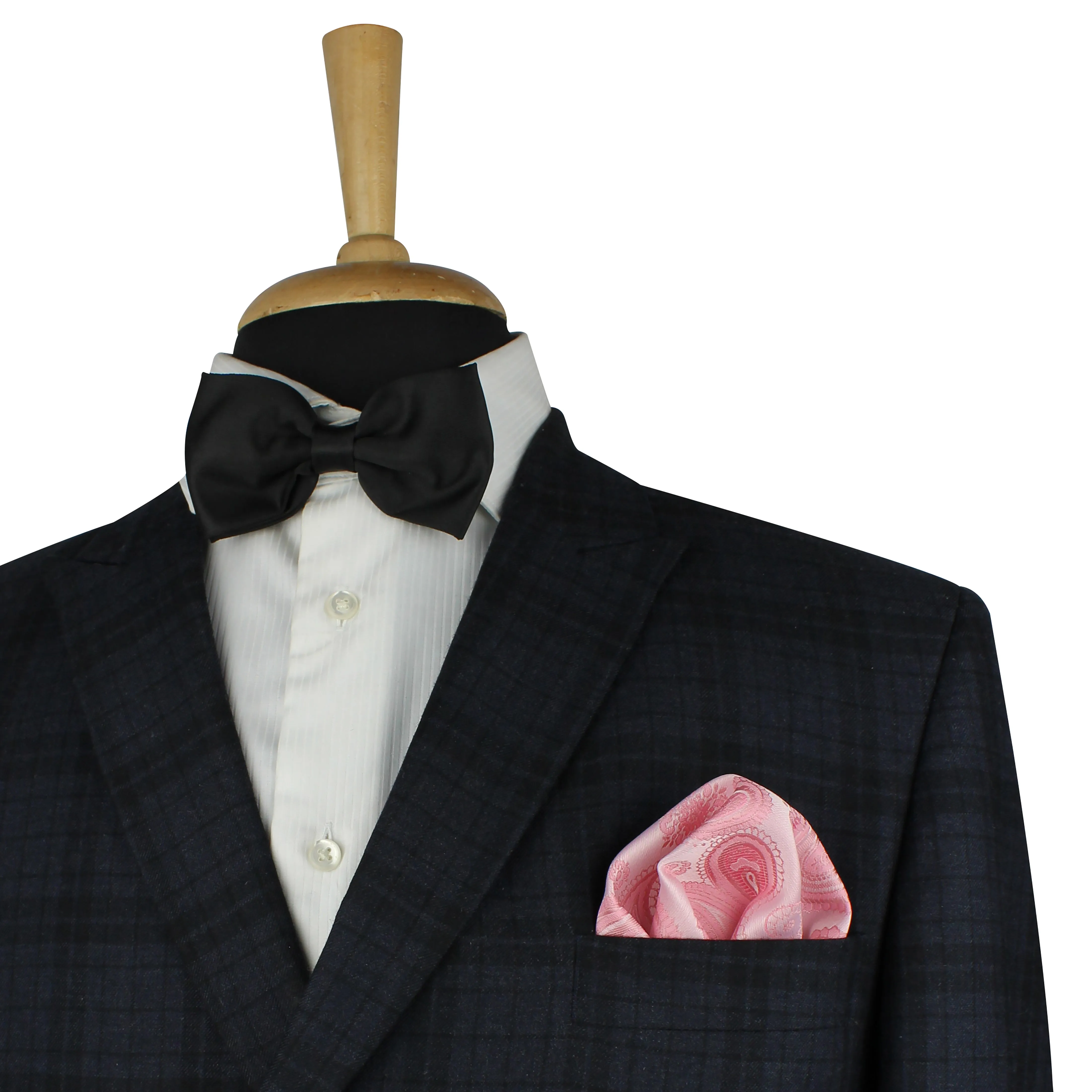 Kovove Pleasing Pink Paisley Pocket Square For Men