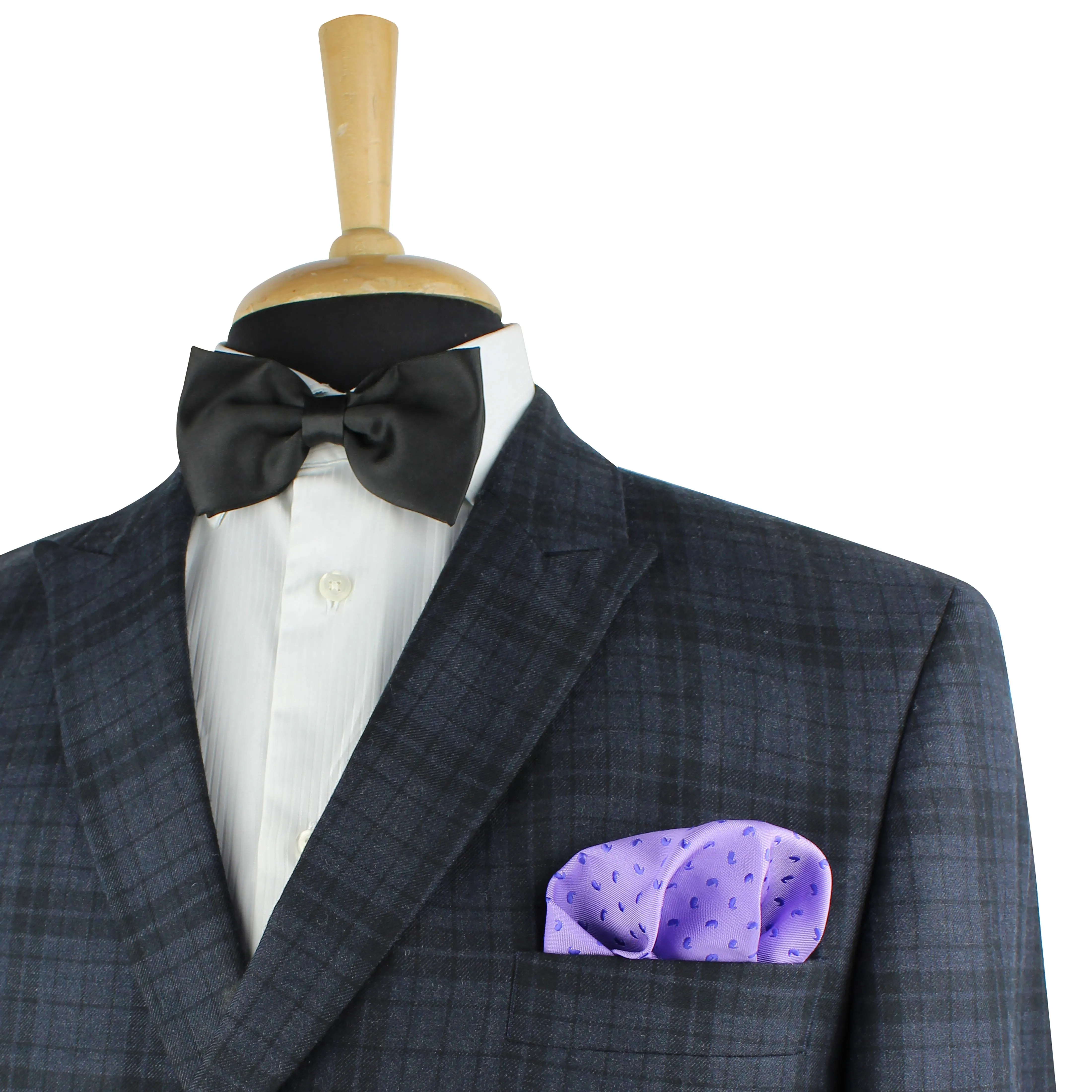 Kovove Purple Abstract Pocket Square For Men