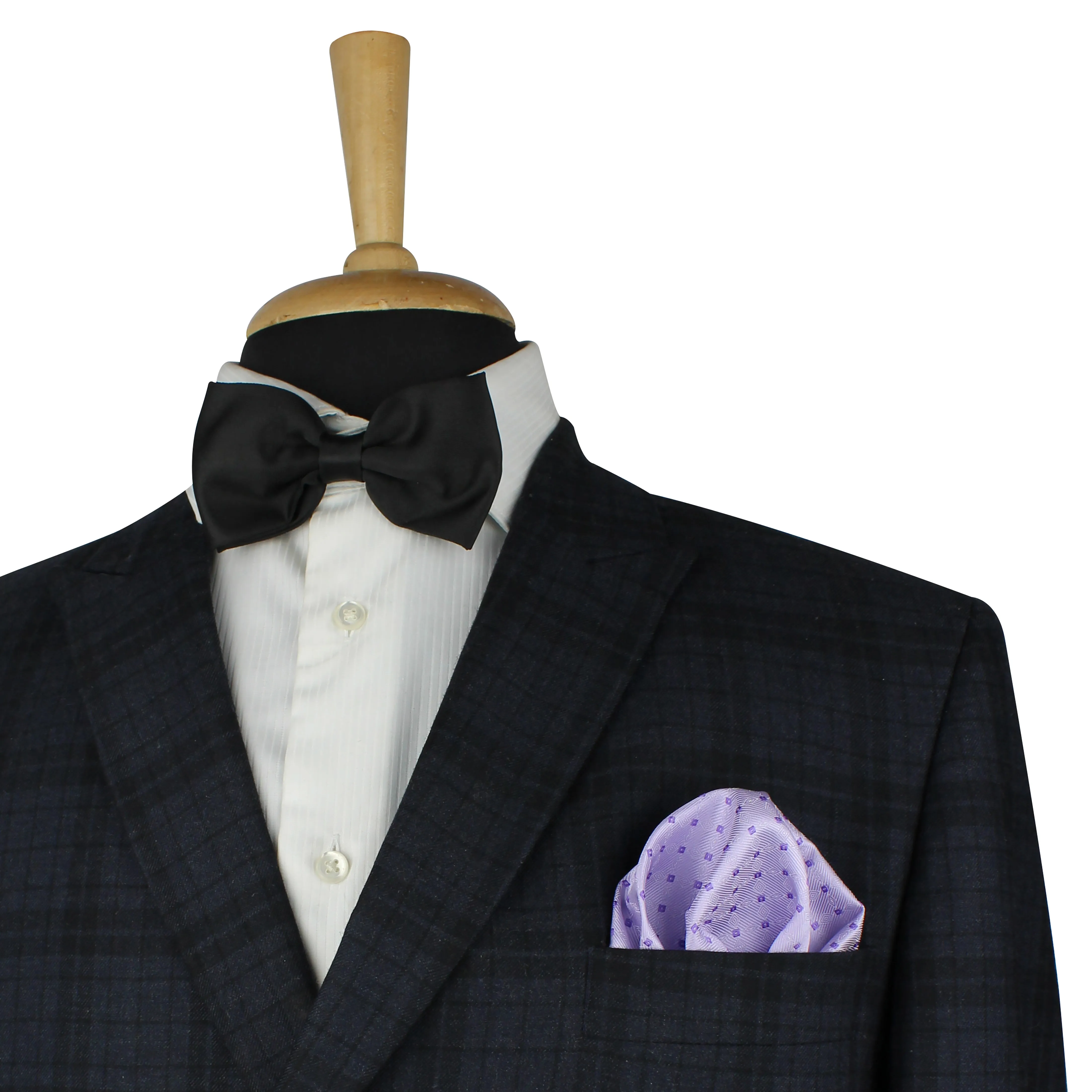 Kovove Purple Polka Dot Pocket Square For Men