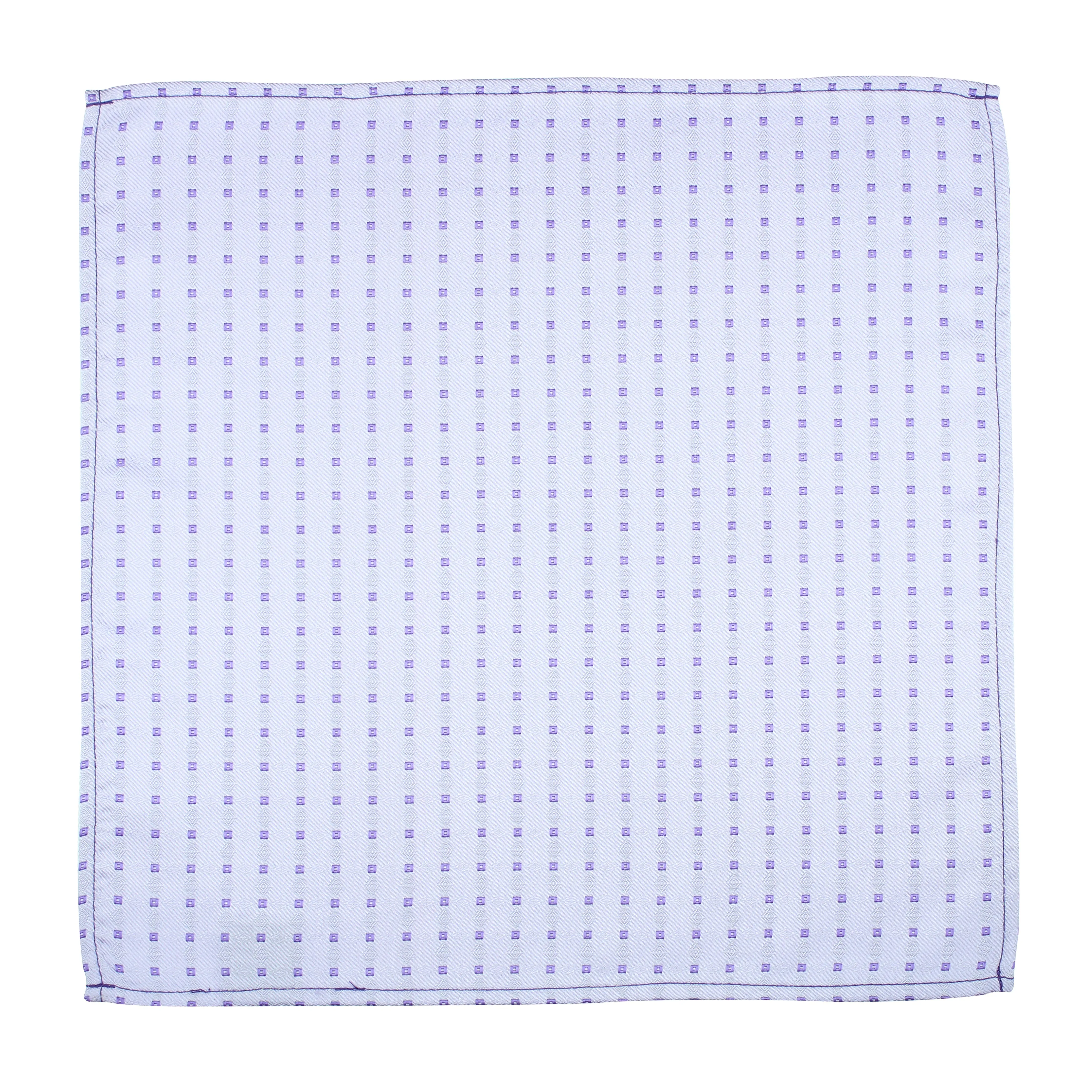 Kovove Purple Polka Dot Pocket Square For Men