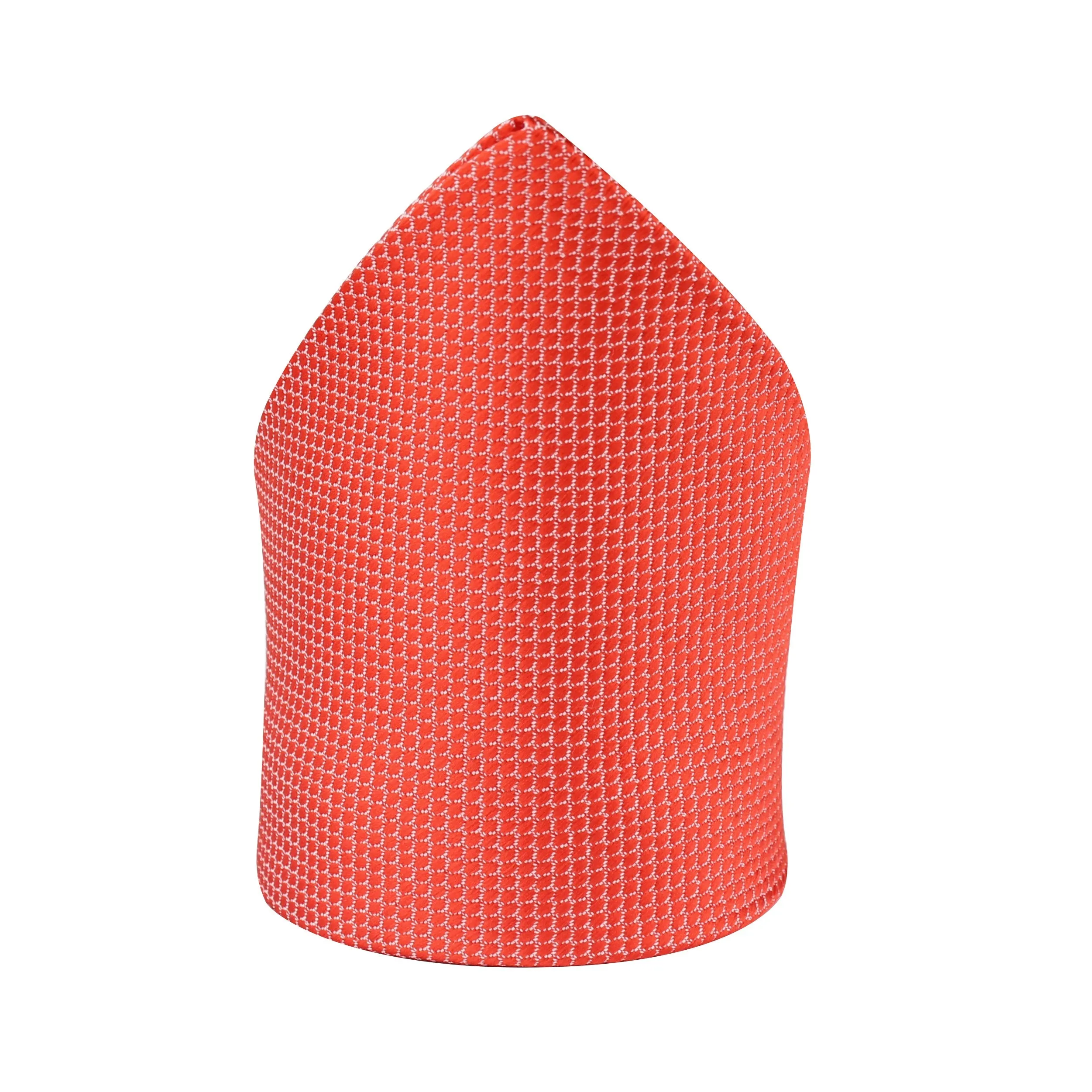 Kovove Red Self Design Pocket Square For Men