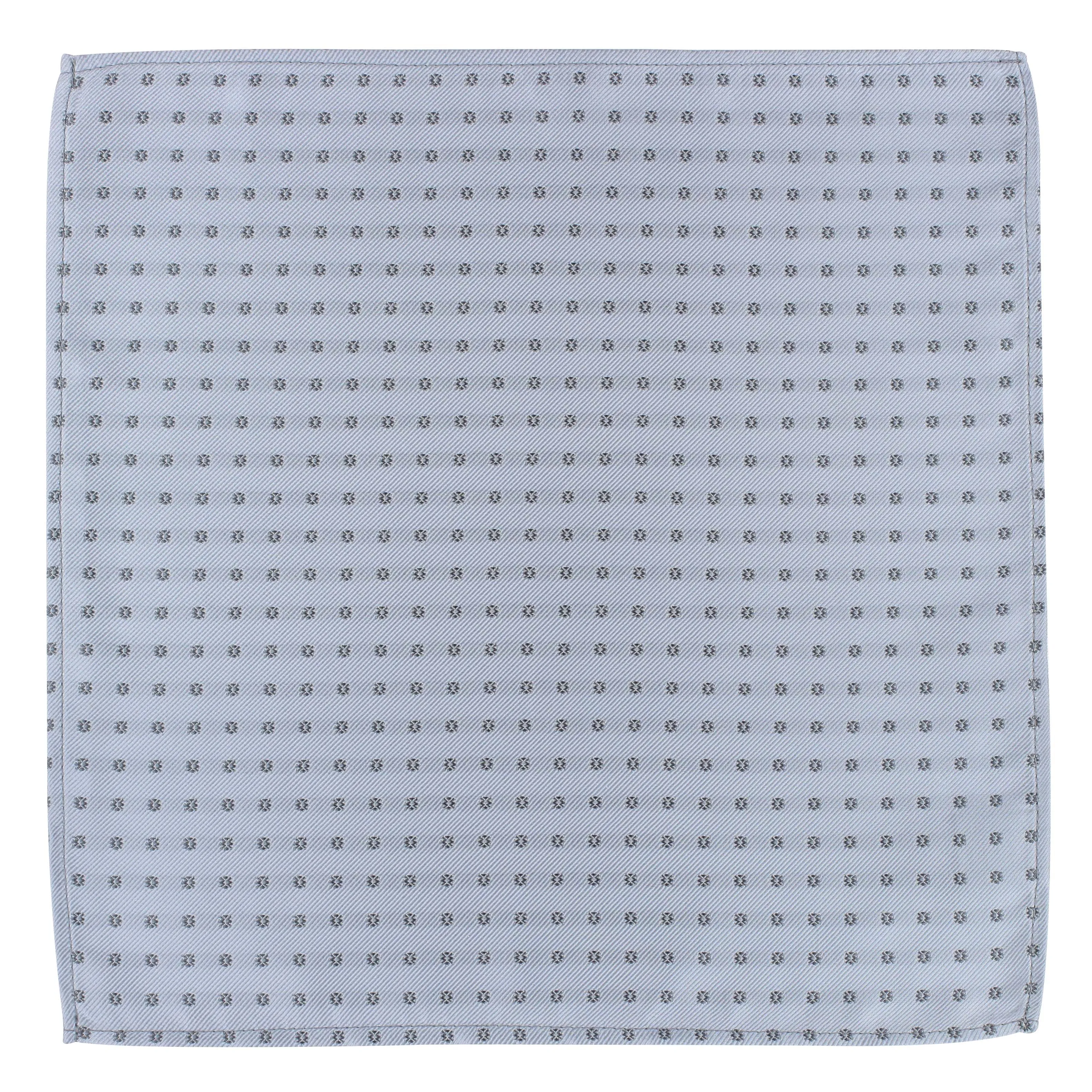 Kovove The Abstract Polka Fusion Grey Pocket Square For Men