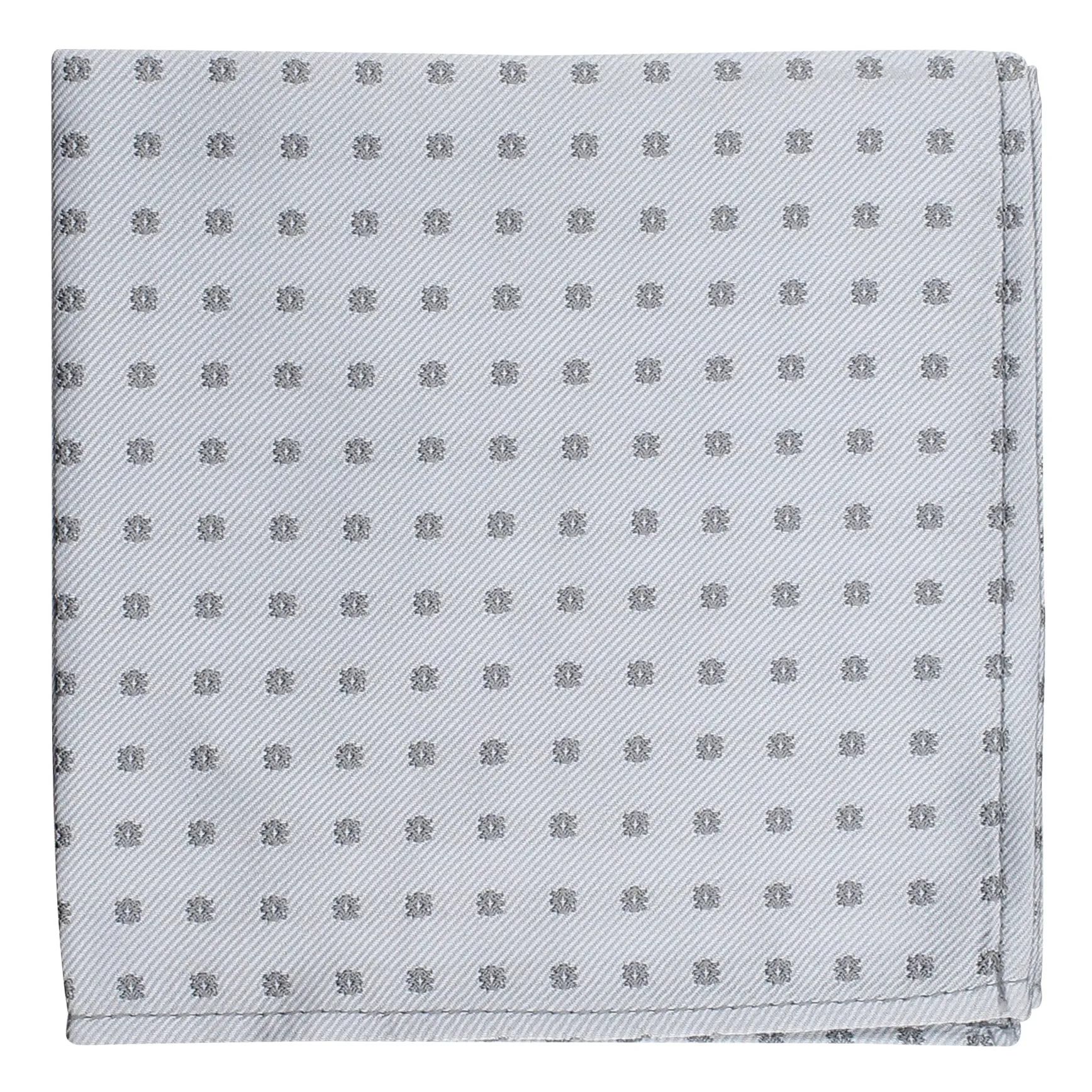 Kovove The Abstract Polka Fusion Grey Pocket Square For Men