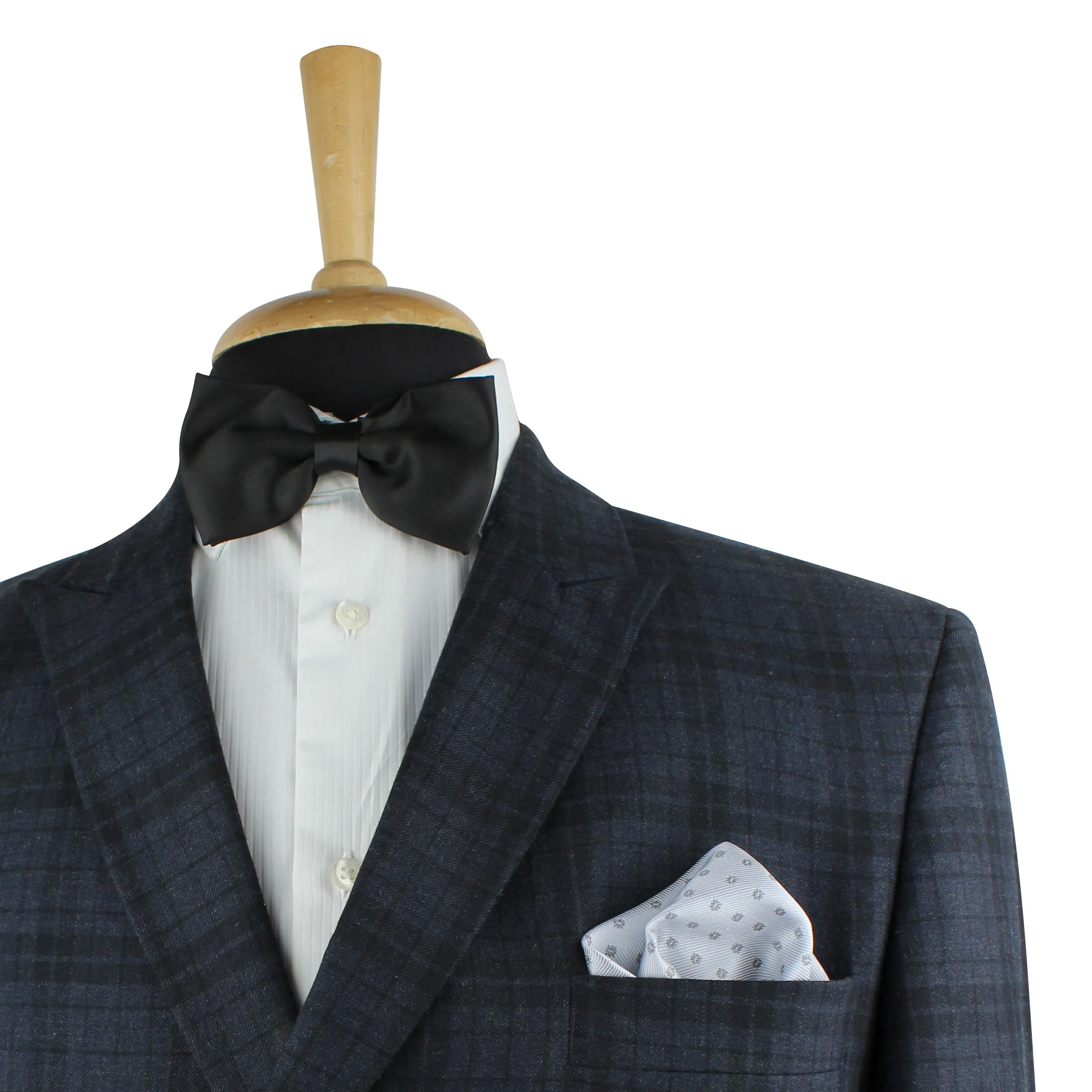 Kovove The Abstract Polka Fusion Grey Pocket Square For Men