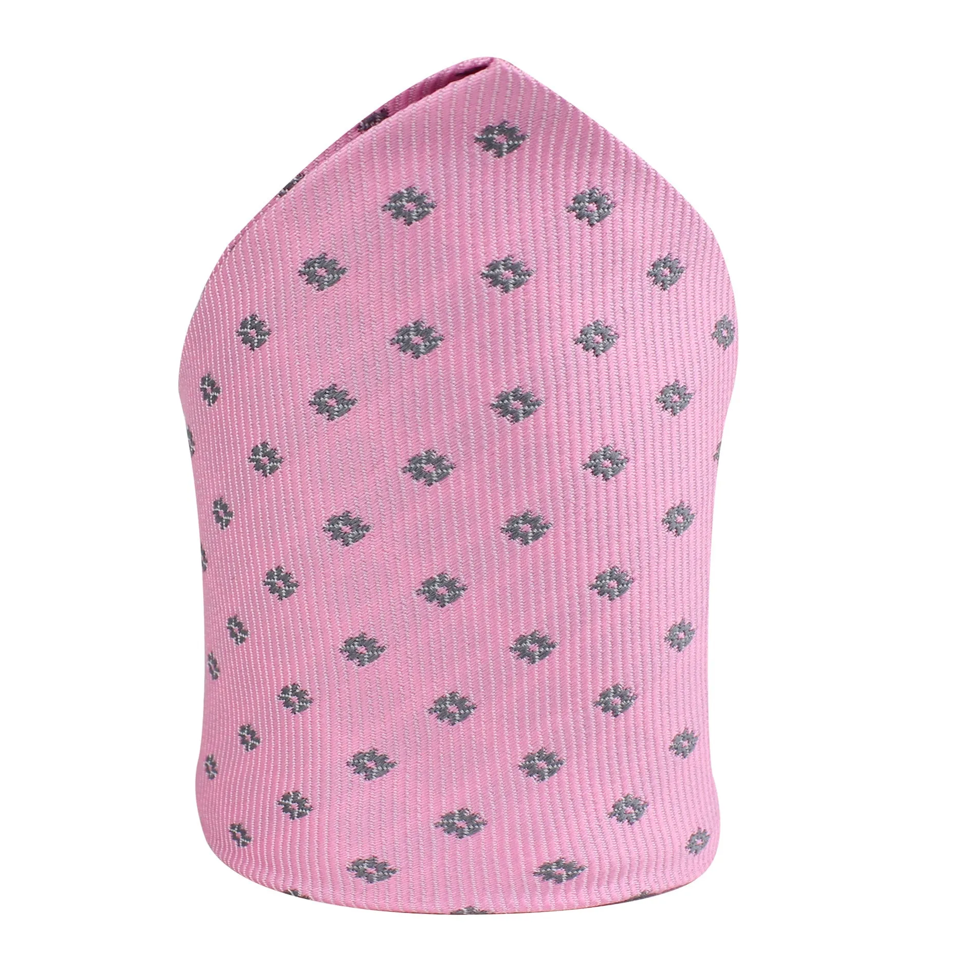 Kovove The Abstract Polka Fusion Pink Pocket Square For Men