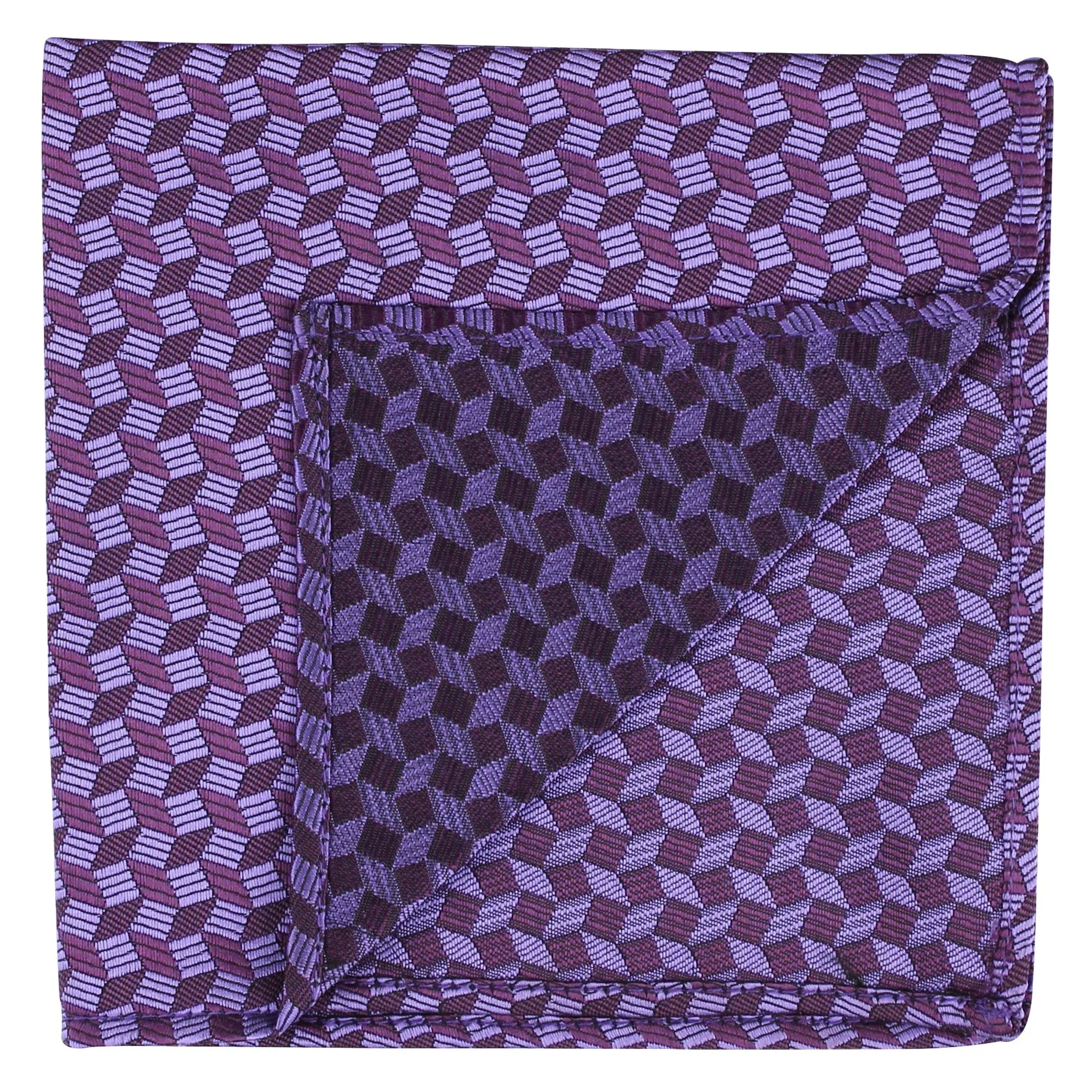 Kovove The Abstractzoid Purple Pocket Square