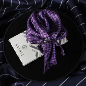 Kovove The Abstractzoid Purple Pocket Square