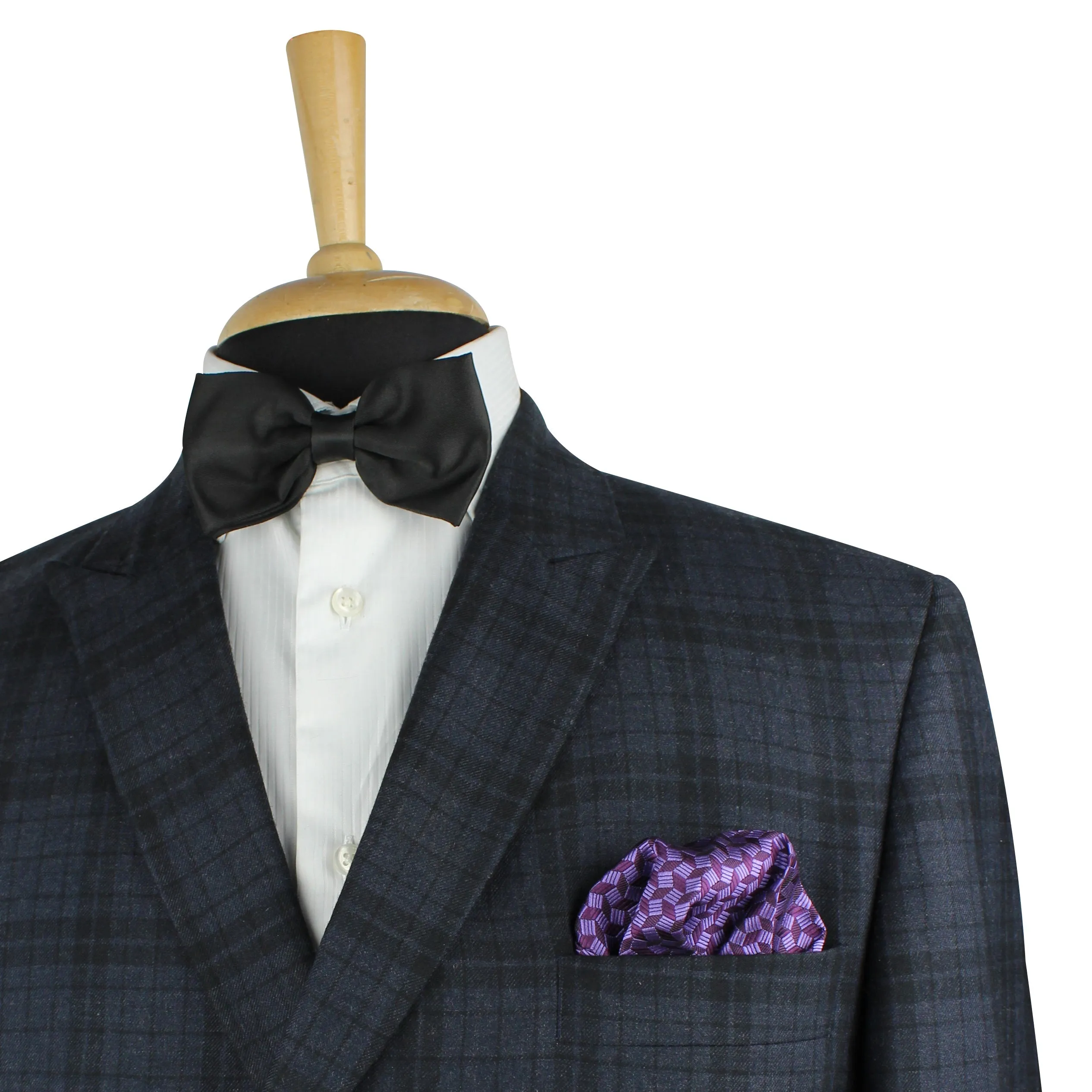 Kovove The Abstractzoid Purple Pocket Square