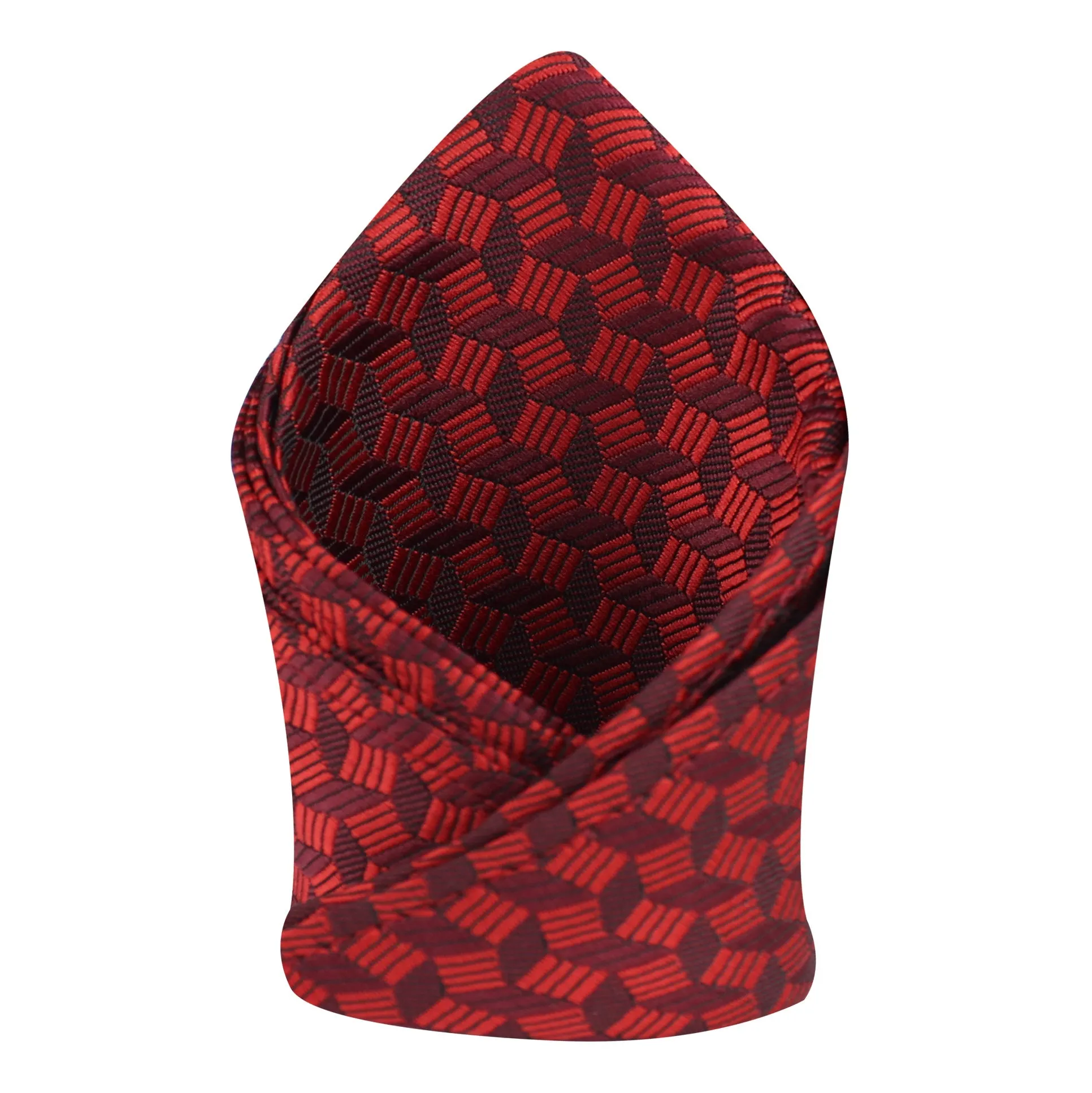 Kovove The Abstractzoid Red Pocket Square For Men