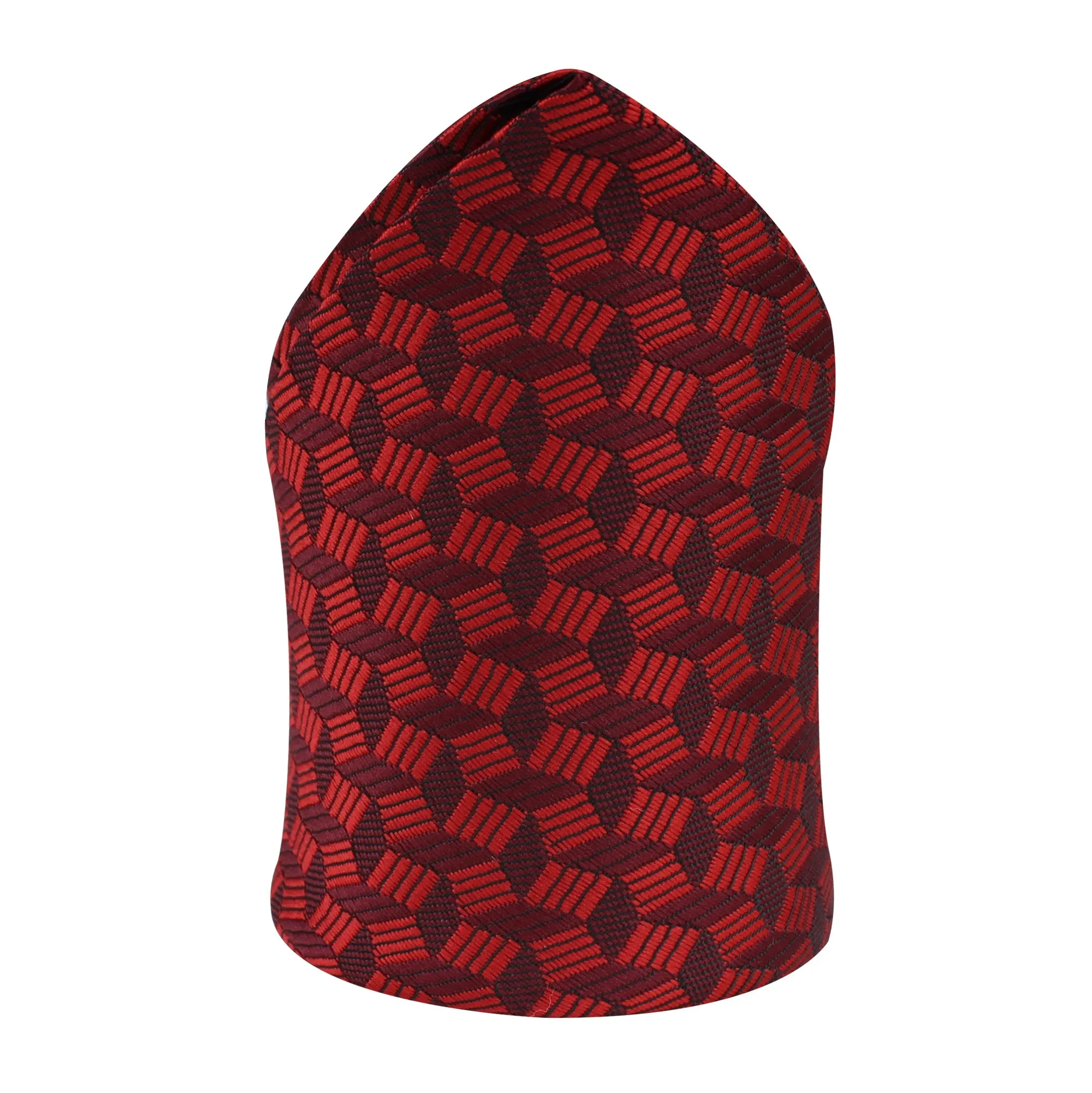 Kovove The Abstractzoid Red Pocket Square For Men