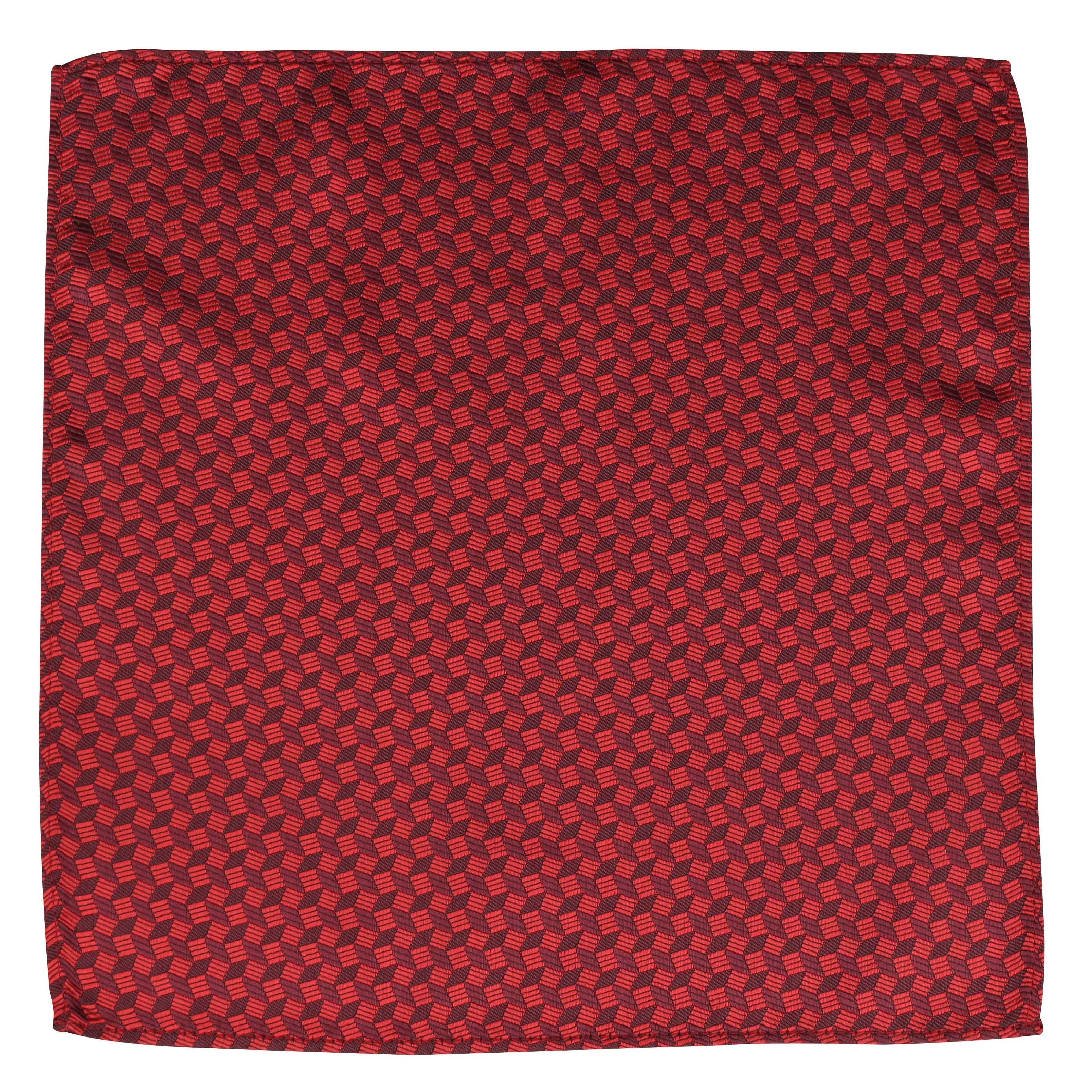 Kovove The Abstractzoid Red Pocket Square For Men